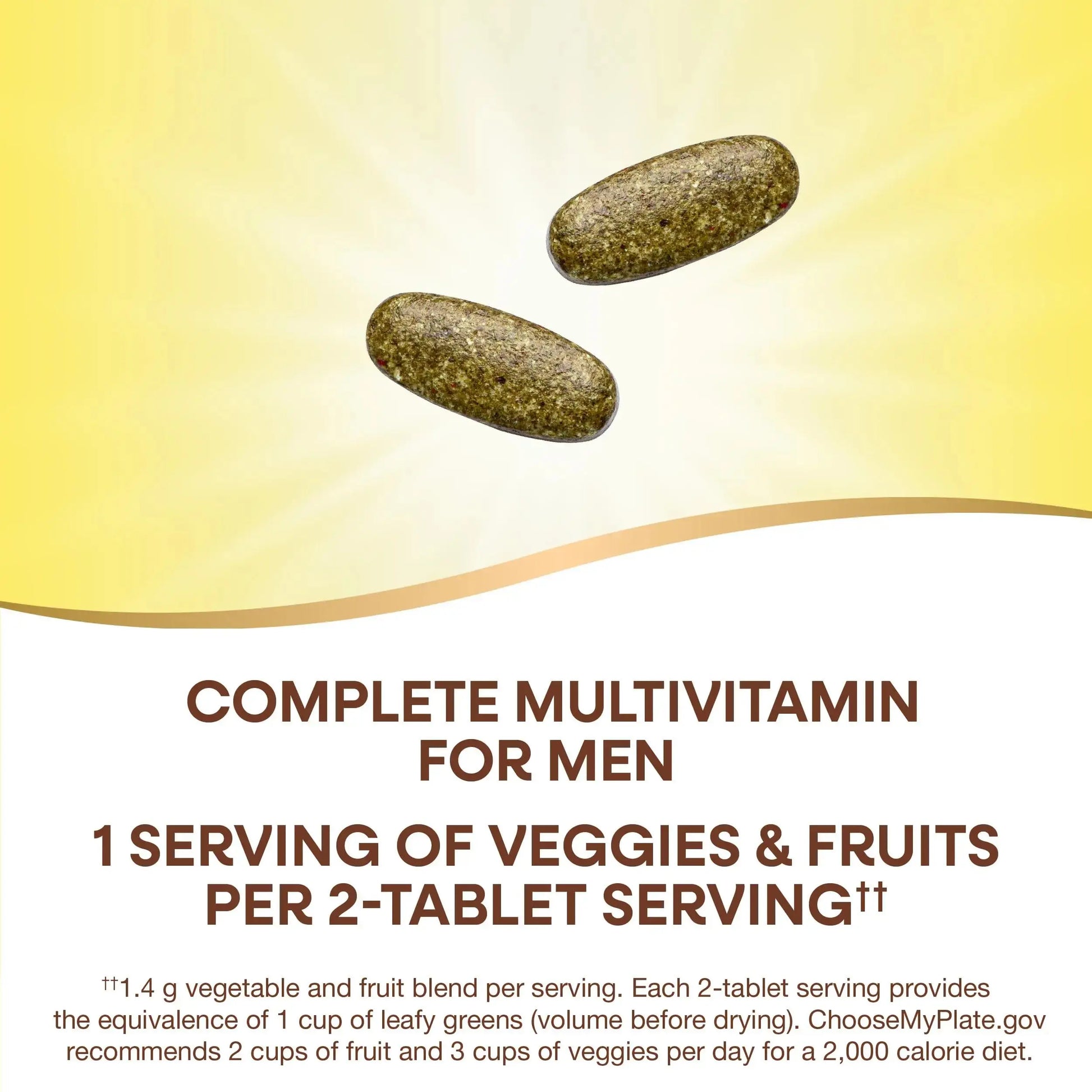 Nature's Way Alive! Garden Goodness Men's Multivitamin, Veggie & Fruit Blend (1400mg per serving), Made with Organic Kale, 60 Count Nature's Way Au supplements