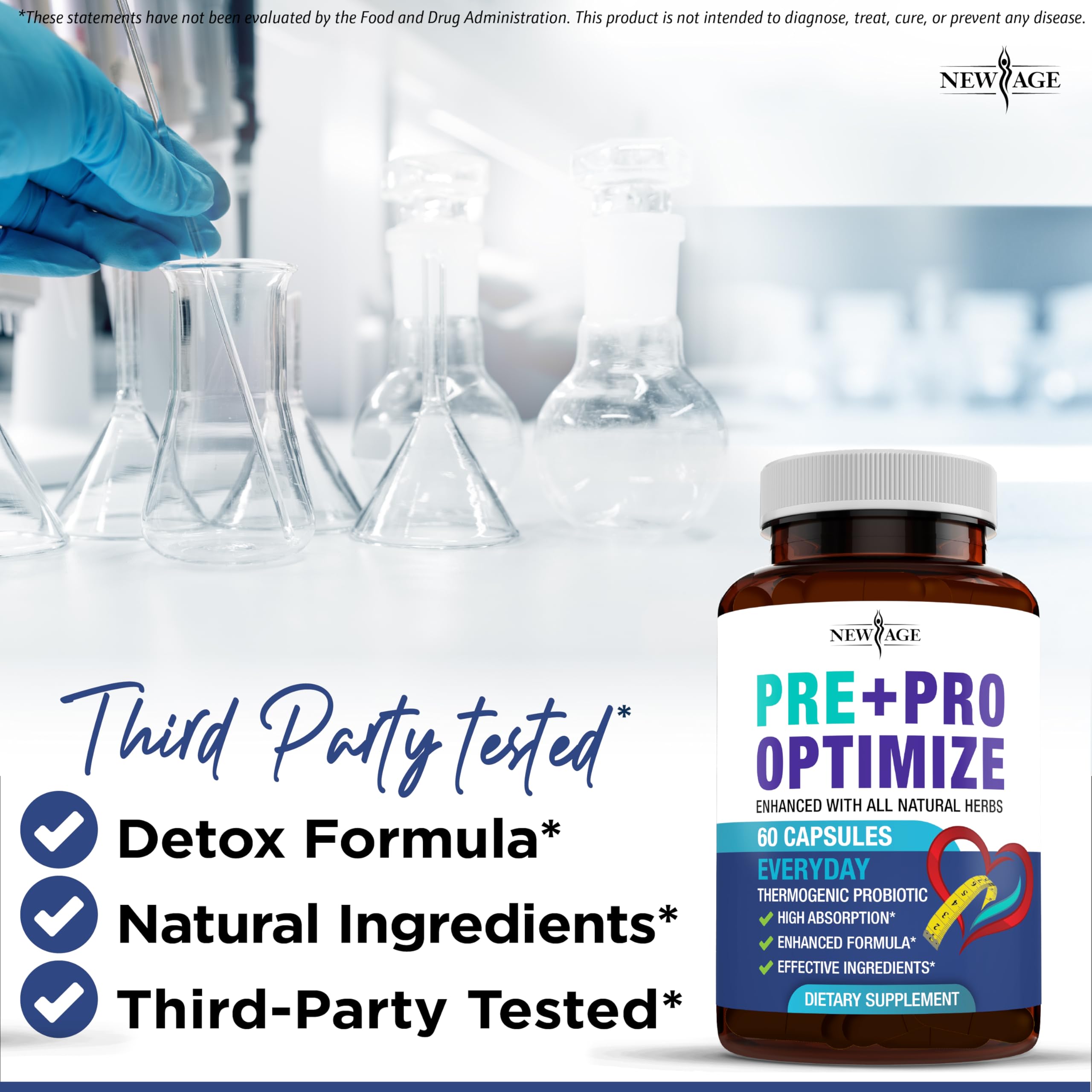 Pro Optimize Probiotics for Women, Menopause, 70 Billion CFU, Digestive Health - Relief for Bloating, Hot Flashes, Joint Support, Night Sweats - Gut Health & Metabolism - Dong Quai (120 (Pack of 2)) NEW AGE Au supplements