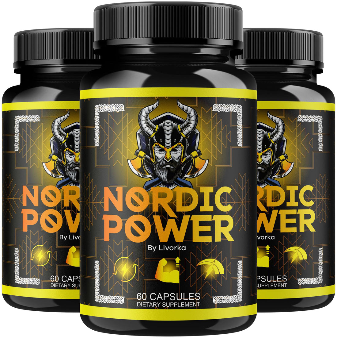 (3 Pack) Nordic Power Capsules - Official Nordic Power for Men, Advanced Formula Nordic Power Pills for Men, All Natural Premium Supplement Support Nordic Power Review, 180 Capsules for 3 Months LIVORKA Au supplements