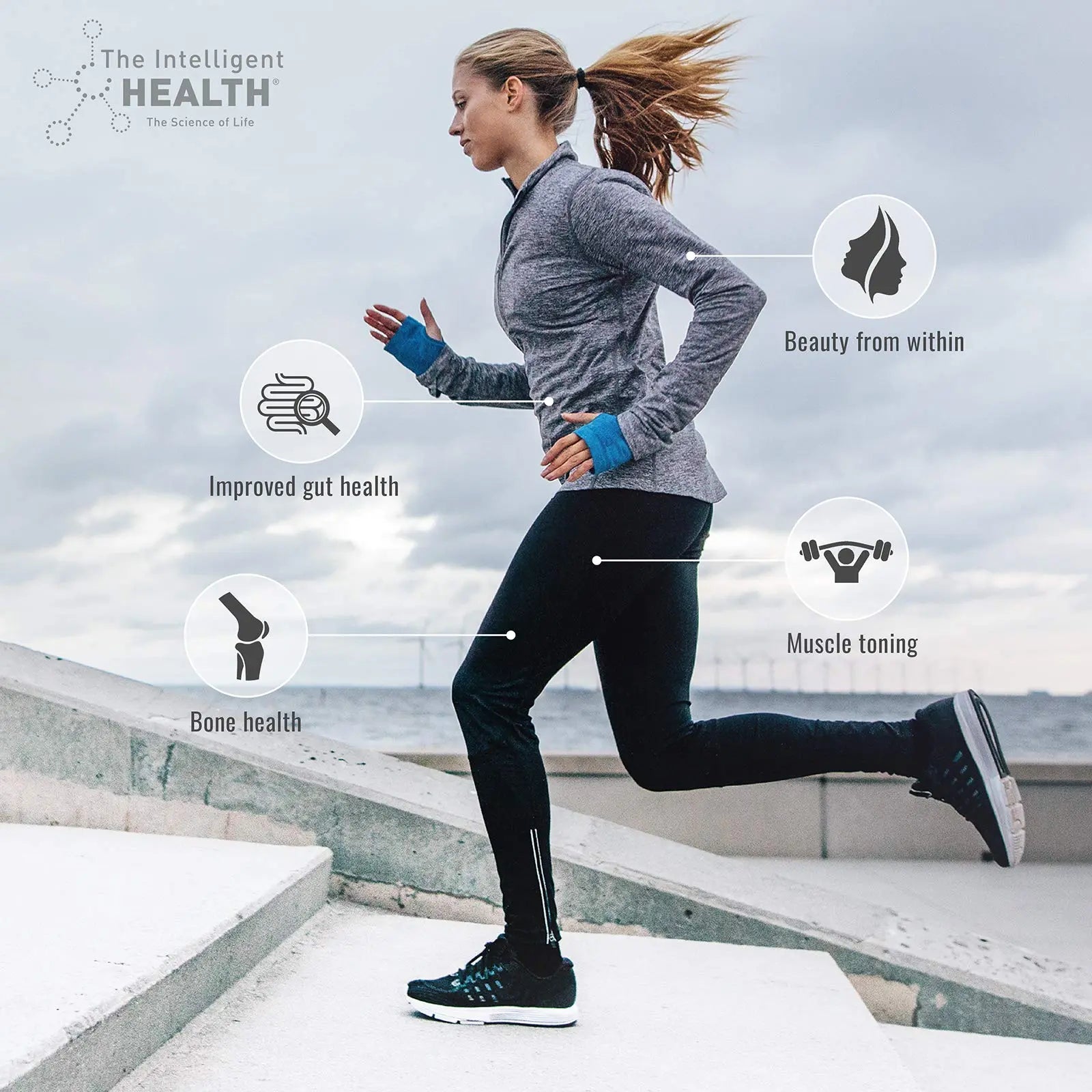 Hydrolysed Collagen Powder (Bovine) - High Protein Grass Fed Unflavoured Peptides The Intelligent Health Au supplements