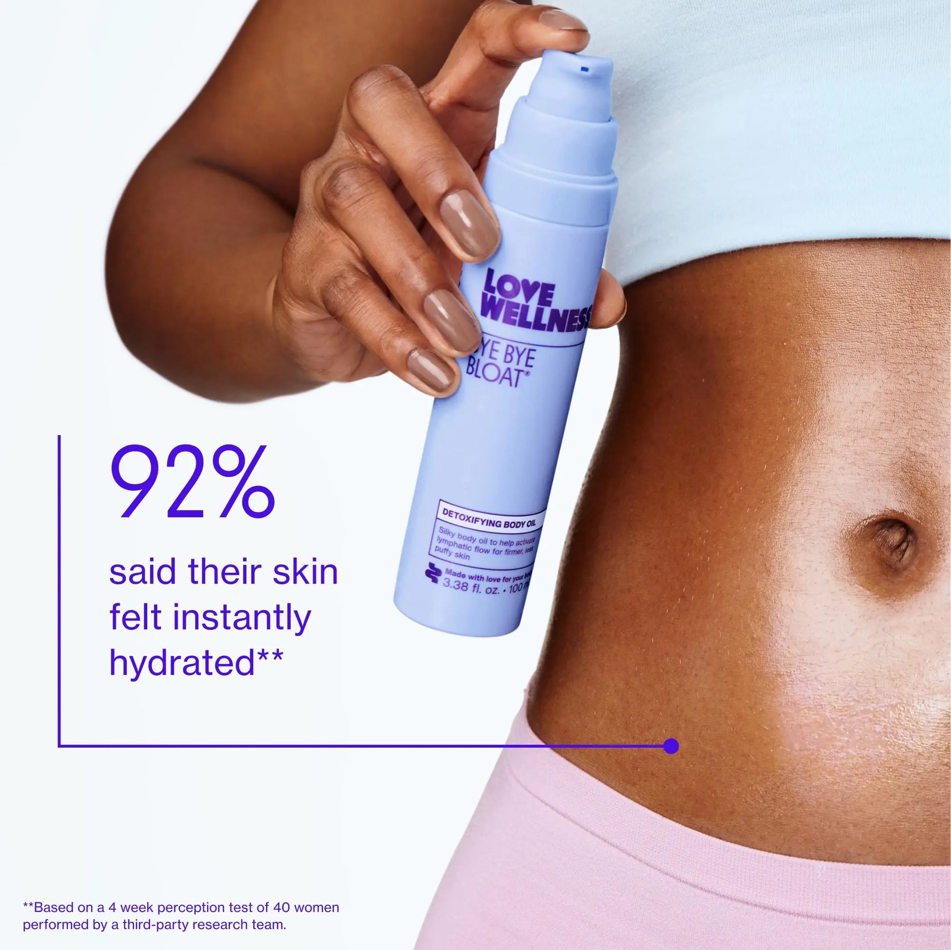 Love Wellness Bye Bye Bloat Detoxifying Body Oil | Lymphatic Drainage Oil to Hydrate, Depuff & Awaken Skin | Reduce Swelling Massage Oil for Women with Peppermint, Grapefruit & Rosemary Oil |100 mL Love Wellness Au supplements