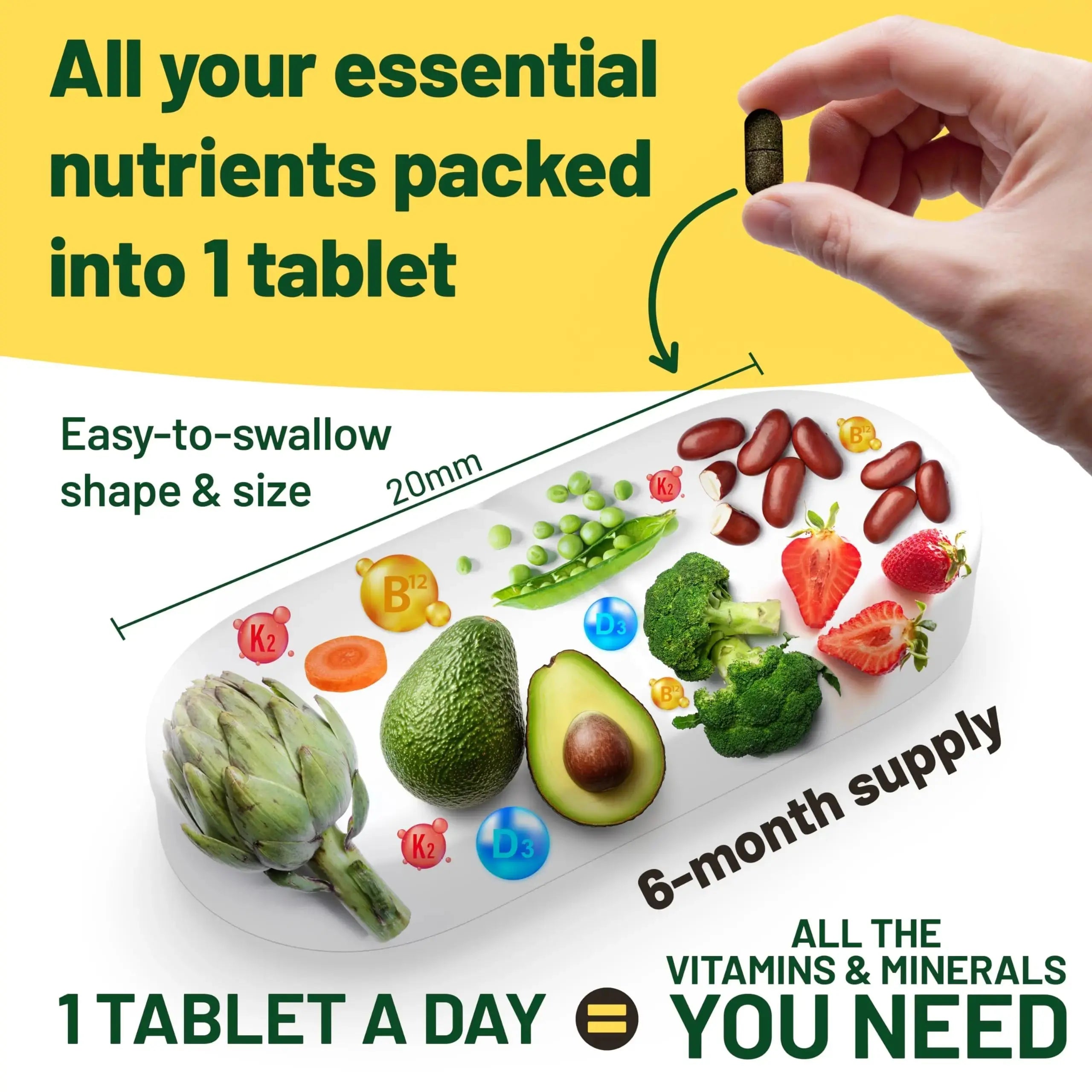 Vegan Vitality Immunity Booster Bundle 6 Months - Vegan Multivitamins and Vegan Omega 3 Algae Oil. High Strength Plant Based Formula for Immunity Vegan Vitality Au supplements