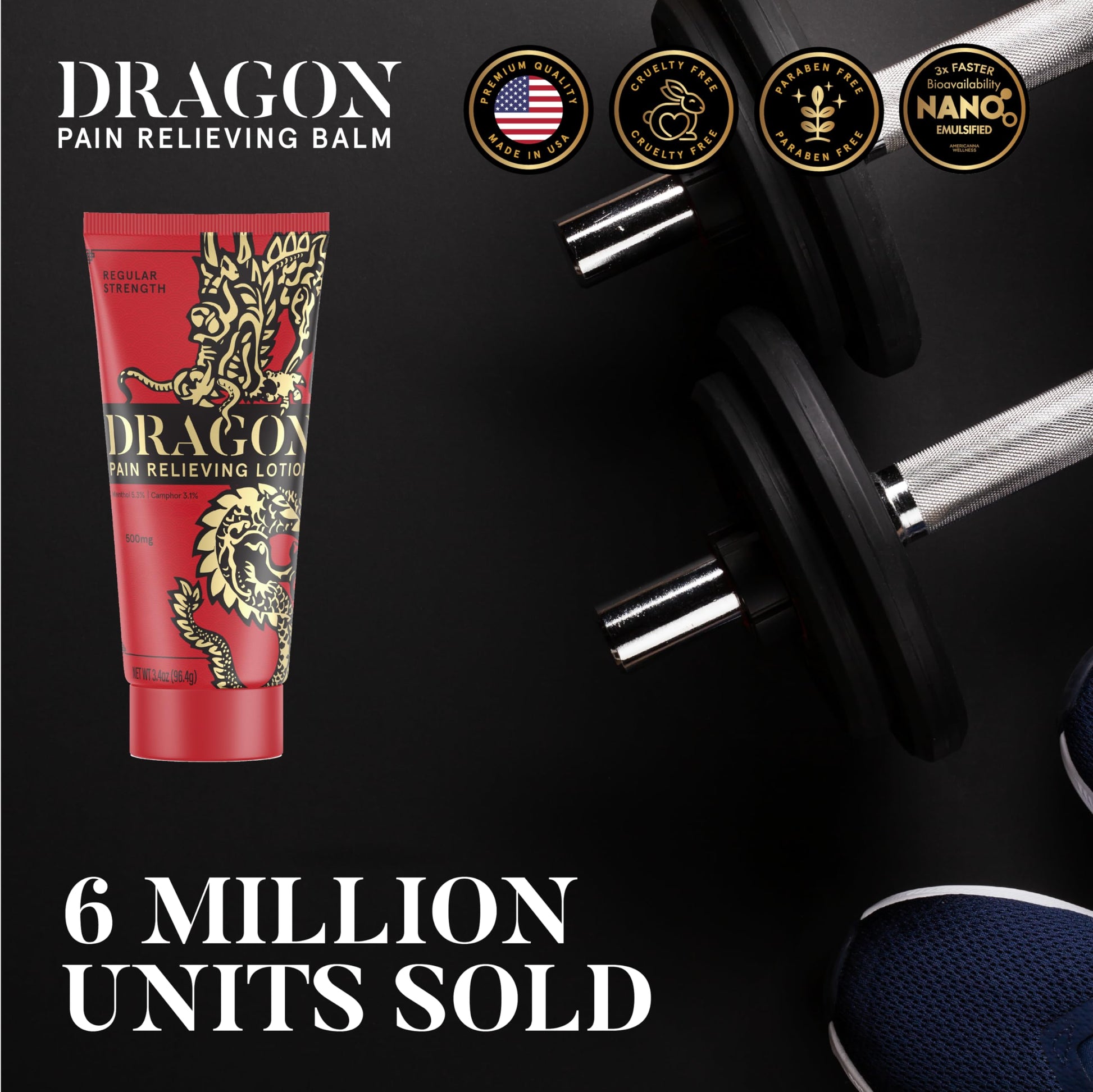 Americanna Wellness Dragon Lotion 3.4oz Regular Red Americanna Wellness Au supplements
