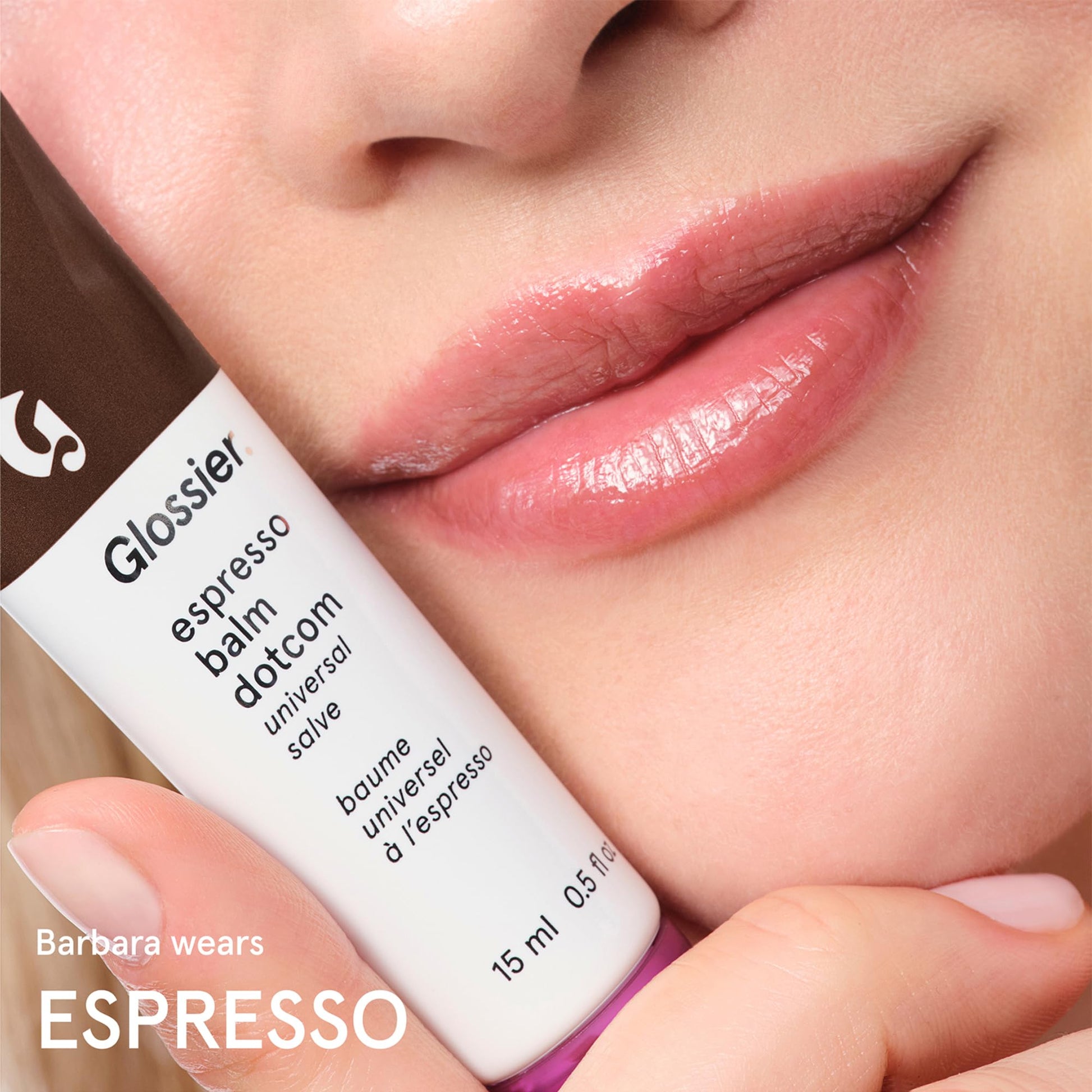 Glossier Balm Dotcom Hydrating Tinted Lip Balm - Universal Salve, Up to 12Hr Moisture for Dry Lips, Cuticles & Skin - Lanolin, Beeswax & Castor Oil - Espresso, Mocha Tint, 15ml Glossier Au supplements