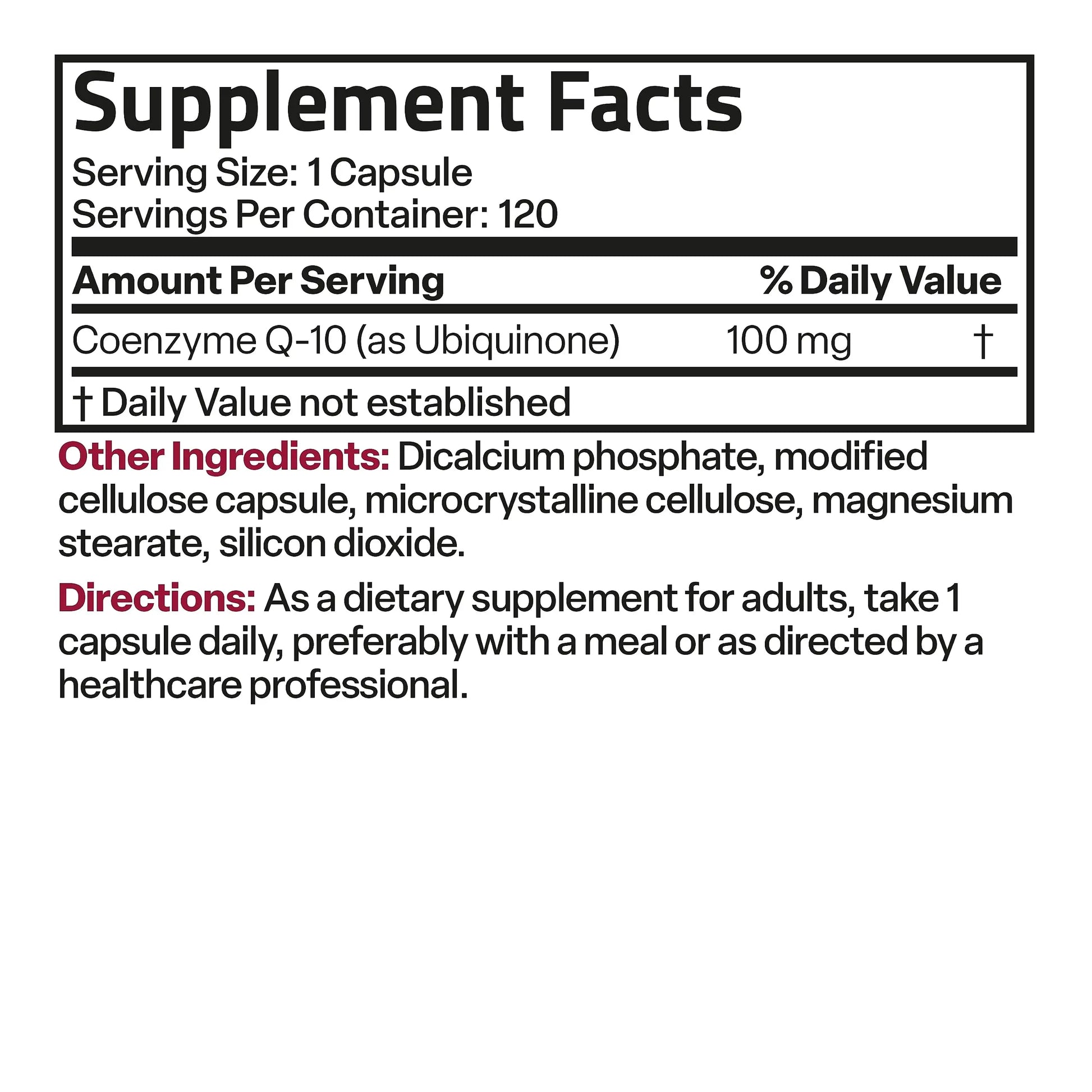 Bronson CoQ10 100 MG High Potency Cellular Energy Production, 120 Vegetarian Capsules Bronson Au supplements
