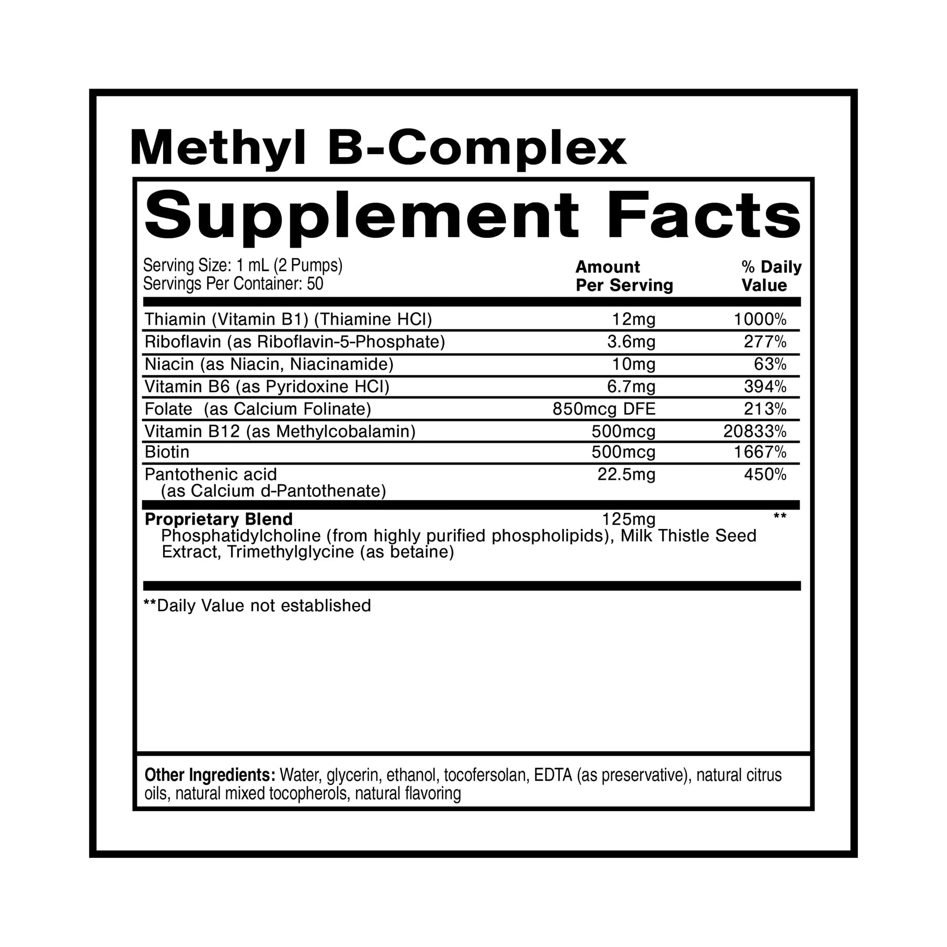 Quicksilver Scientific Methyl B Complex - Liquid Vitamin with Superior Liposomal Absorption of Vitamin B12, Folate, Vitamin B6, Riboflavin, Biotin, Pantothenic Acid, Vitamin B1, Niacin (50 ml) Quicksilver Scientific Au supplements