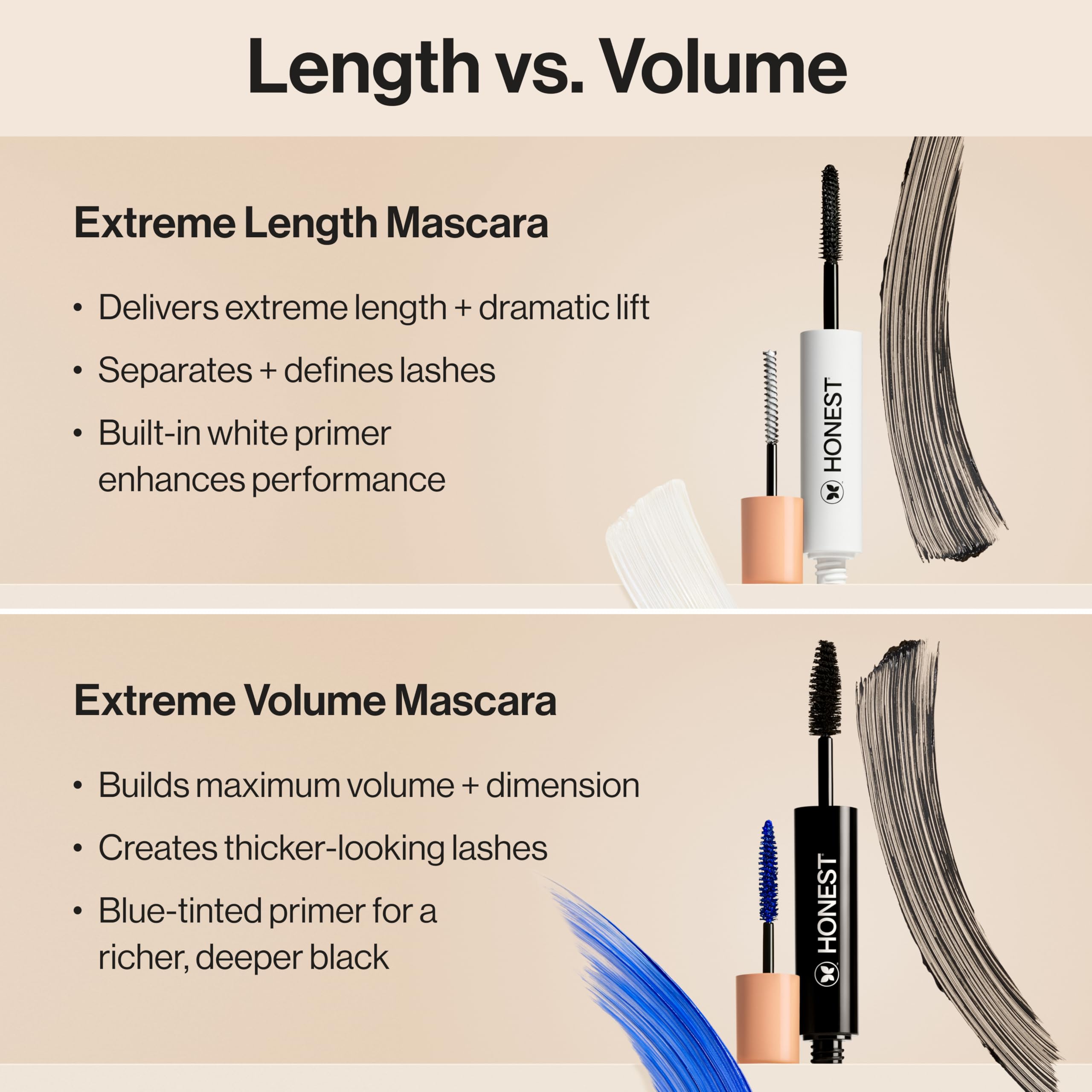 Honest Beauty 2-in-1 Extreme Length Clean Mascara + Lash Primer | Lengthening + Volumizing | Cruelty Free + Safe for Sensitive Eyes | Black, .27 fl oz Honest Beauty Au supplements