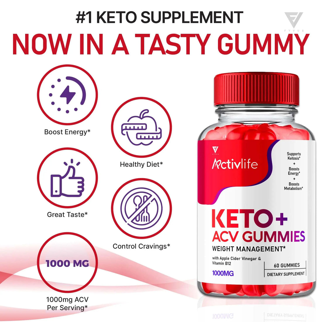 (2 Pack) Activlife Keto ACV Gummies Activelife Keto Advanced, Active Life Keto Fyvus Au supplements