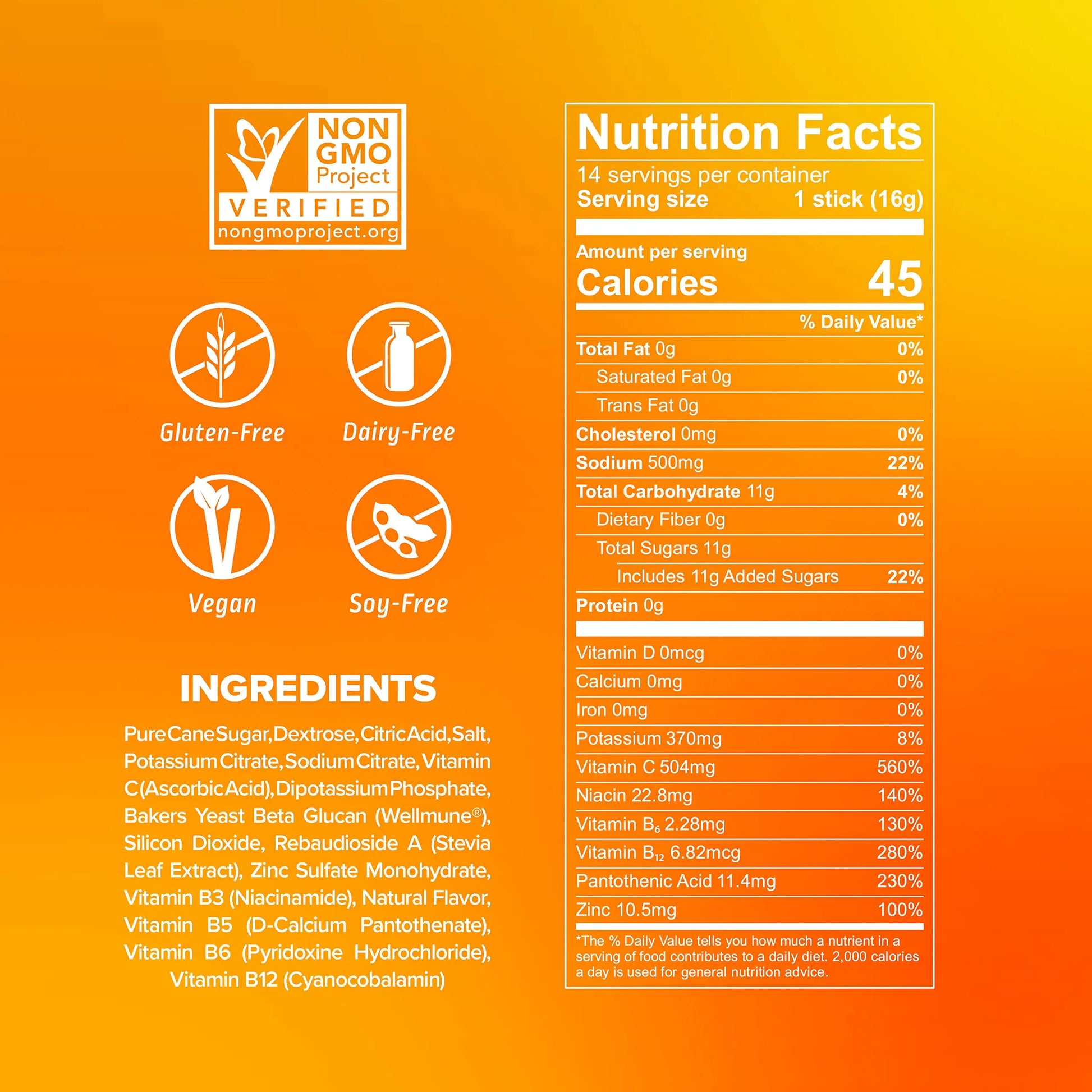 Liquid I.V. Hydration Multiplier + Immune Support - Tangerine - Hydration Powder Packets Liquid I.V. Au supplements