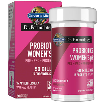 Garden of Life Dr Formulated Once Daily 3-in-1 Complete Prebiotics, Postbiotics & Probiotics for Women, PRE + PRO + POSTBIOTIC Supplement for Women’s Digestive, Immune & Vaginal Health, 30 Day Supply Garden of Life Au supplements