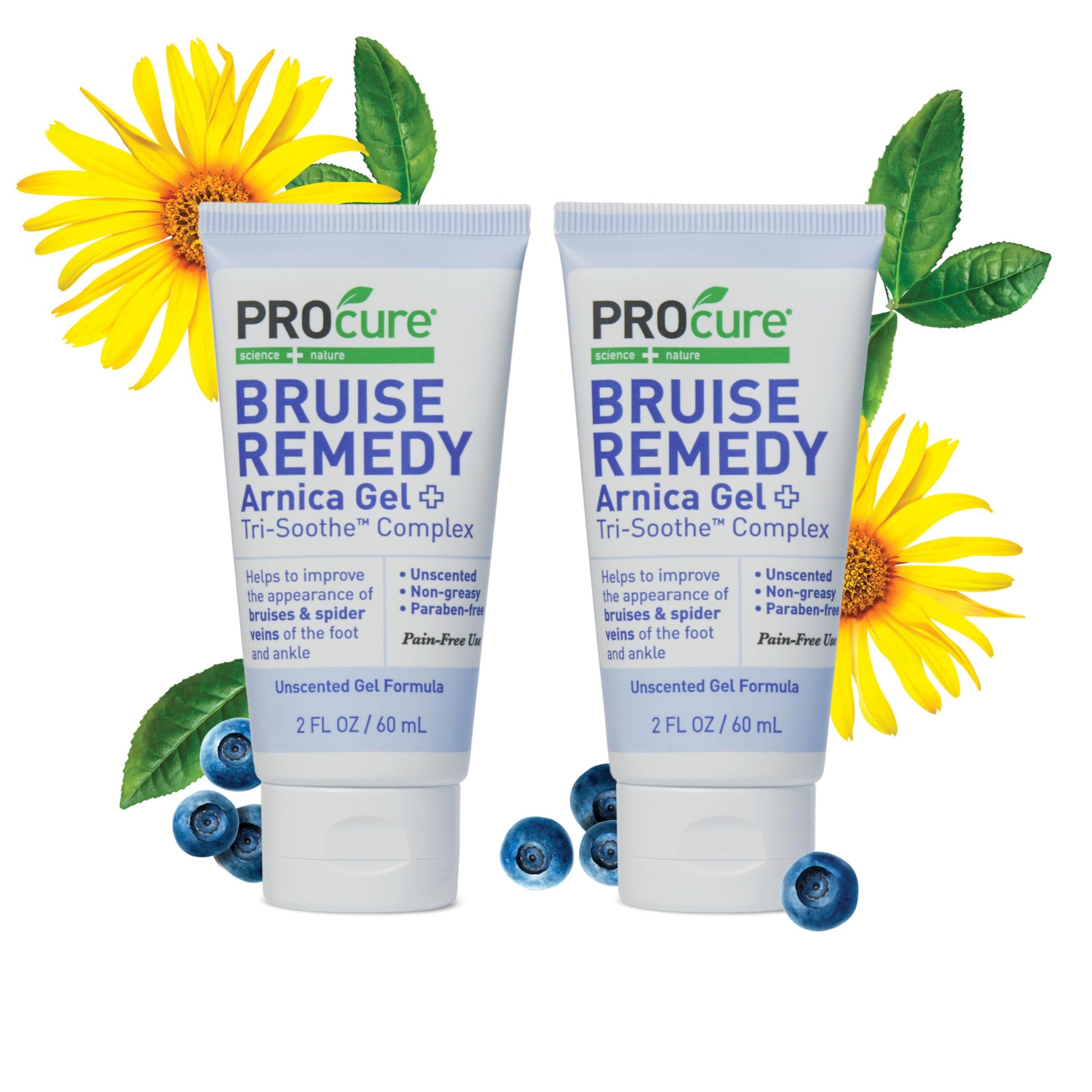 PROcure Arnica & MSM Bruise Remedy Gel – Paraben-Free, Unscented Arnica Montana Gel for Bruising, Spider Veins & Skin Discoloration – 2 Pack PROcure Au supplements