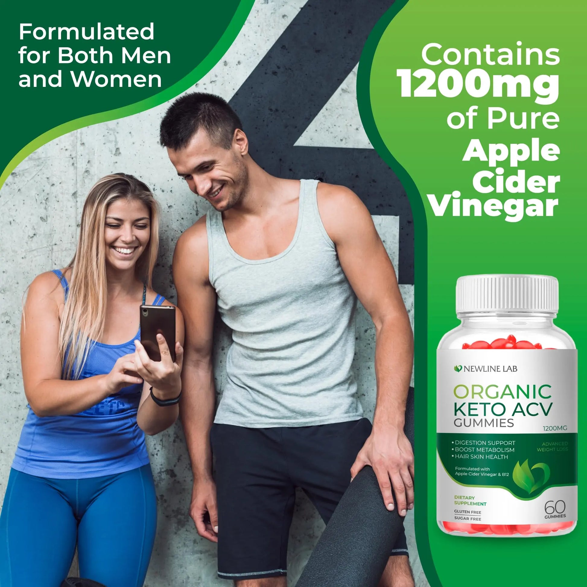 Organic Keto ACV Gummies for Advanced Weight Loss Fat Burn - Sugar Gluten Free Apple Newline Lab Au supplements