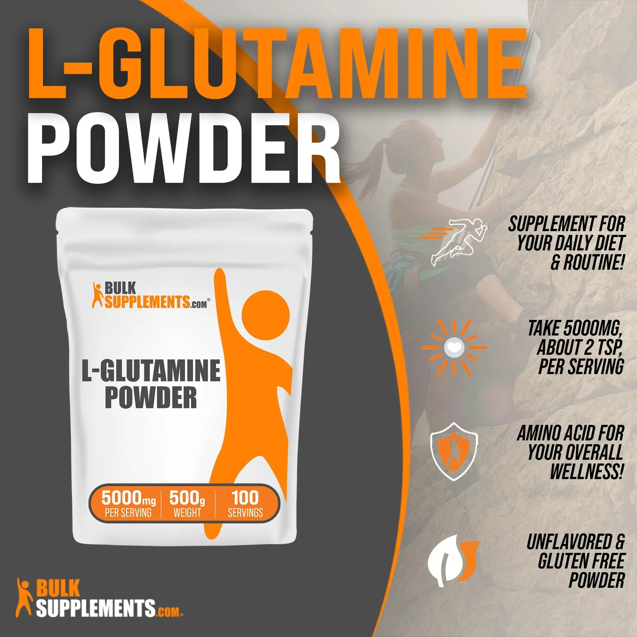 BULKSUPPLEMENTS.COM L-Glutamine Powder - Glutamine Supplement, L Glutamine BULKSUPPLEMENTS.COM Au supplements