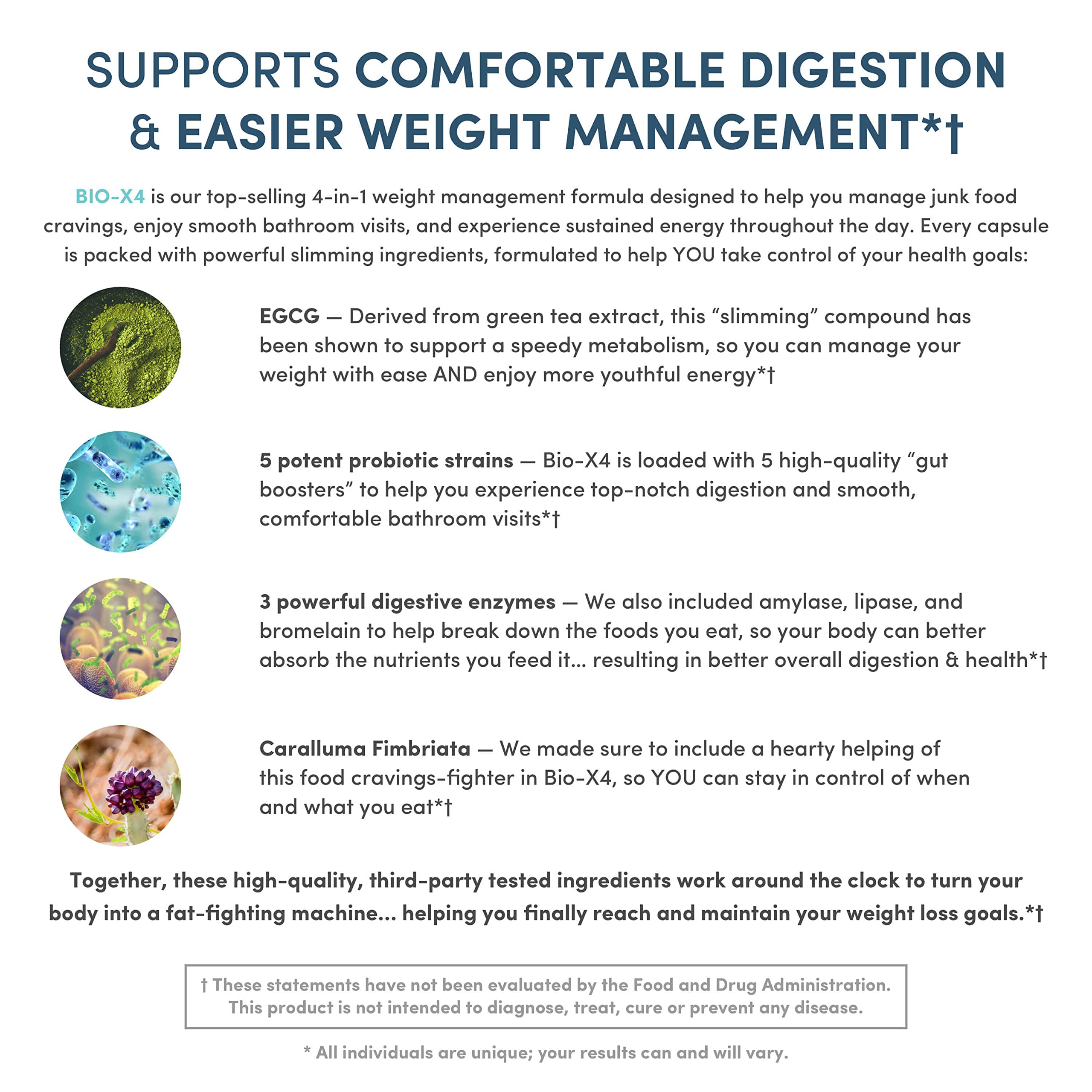 Nucific® Bio-X4 4-in-1 Weight Management Probiotic Supplement, 90 Count. Nucific Au supplements