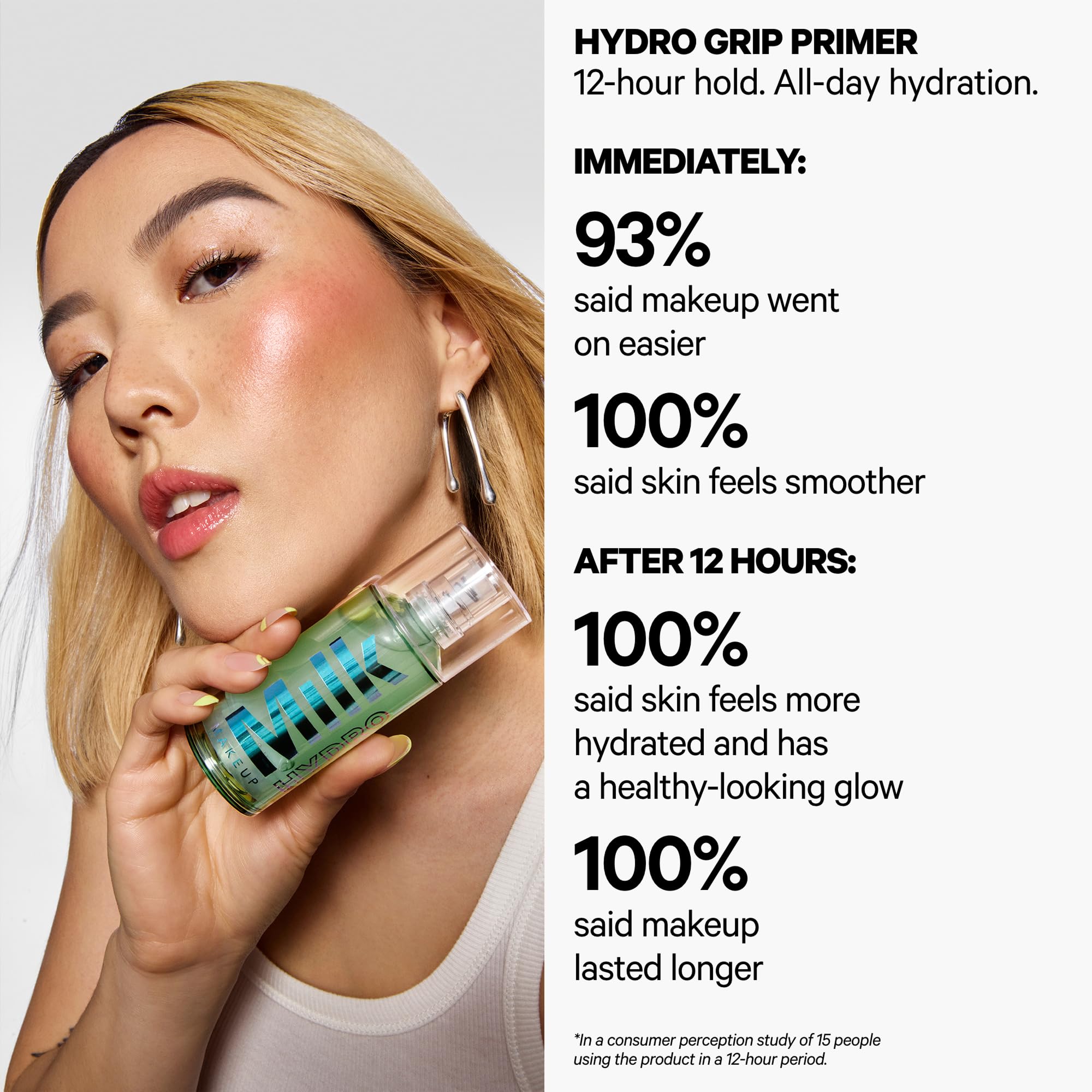 Milk Makeup Hydro Grip Primer with Hyaluronic Acid + Niacinamide – Hydrating Face Primer Grips Makeup for Up to 12 Hours – Silicone-Free, Lightweight Gel with Dewy Finish – 0.33 oz Milk Makeup Au supplements