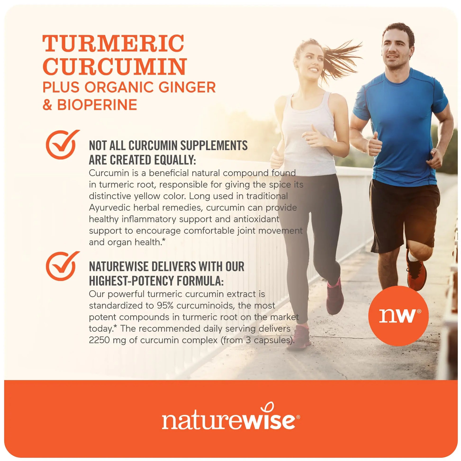 NatureWise Curcumin Turmeric 2250mg 95% Curcuminoids & BioPerine Black Pepper NatureWise Au supplements