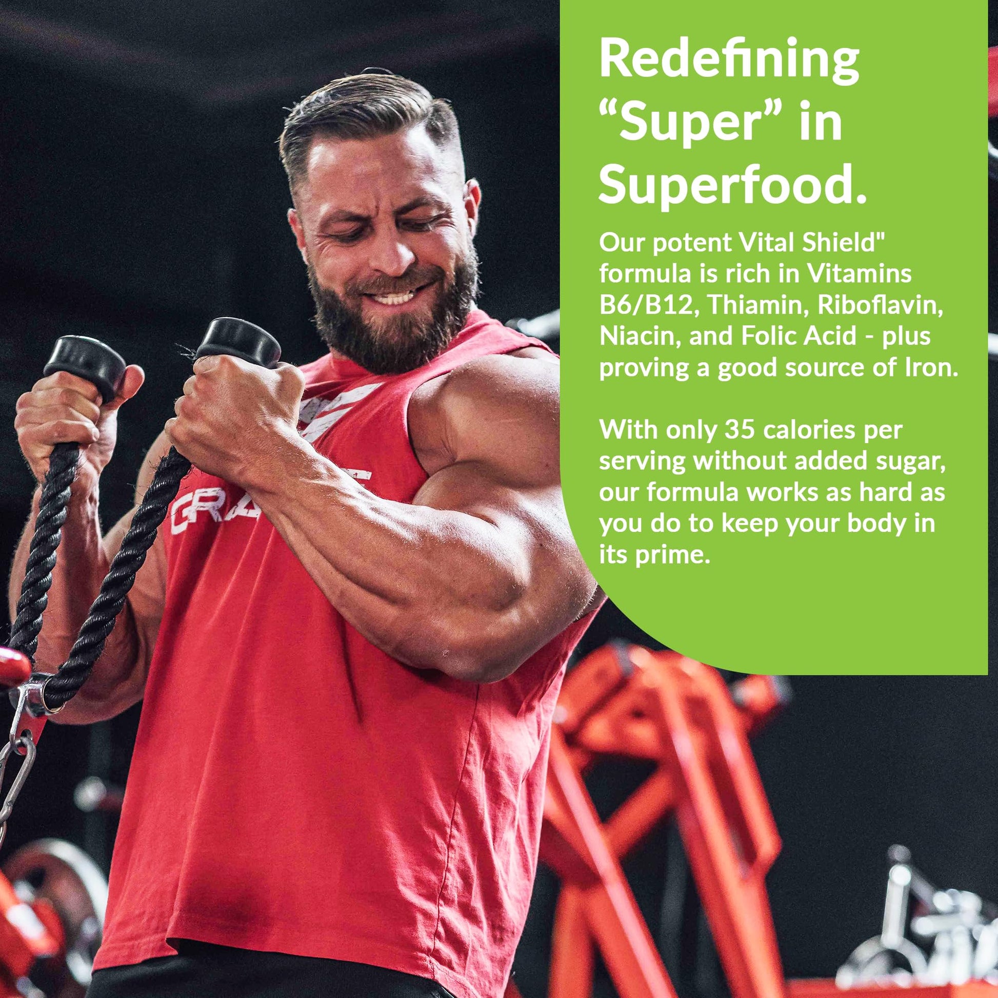 Granite Nutrition Vital Shield - USDA Organic Superfood Greens with Mushrooms & Tart Cherry – Supports Energy, Immune Function & Digestive Health – Lemon Lime Flavor (30 Servings) Granite Supplements Au supplements
