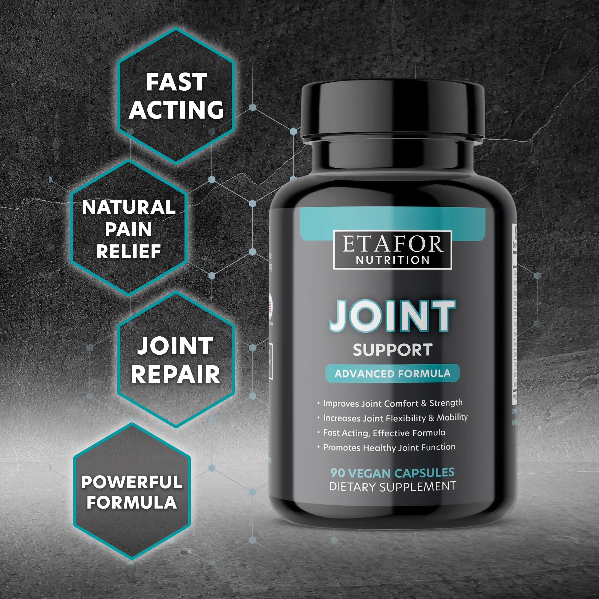 ETAFOR Joint Support Supplement - Joint Health Supplement with Glucosamine, Boswellia Serrata, Turmeric and Black Pepper Extract ETAFOR Au supplements