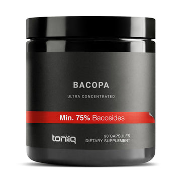 Toniiq Bacopa - Ultra High Potency 45:1 Extract with 75% Bacosides - Highly Concentrated - Third-Party Lab Tested - 90 Capsules Toniiq Au supplements