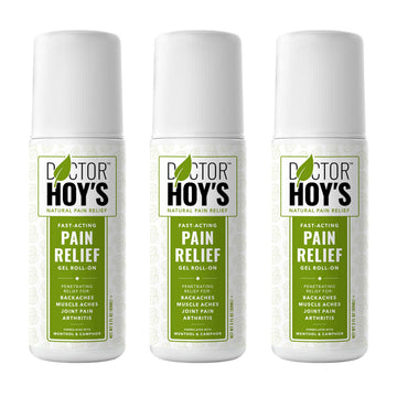 DOCTOR HOY'S Natural Pain Relief Gel, Water Based with Arnica, Anti-Inflammatory, Clean, Safe and Effective Natural Pain Relief, 3 oz. Roll-On, 3pk DOCTOR HOY'S Au supplements