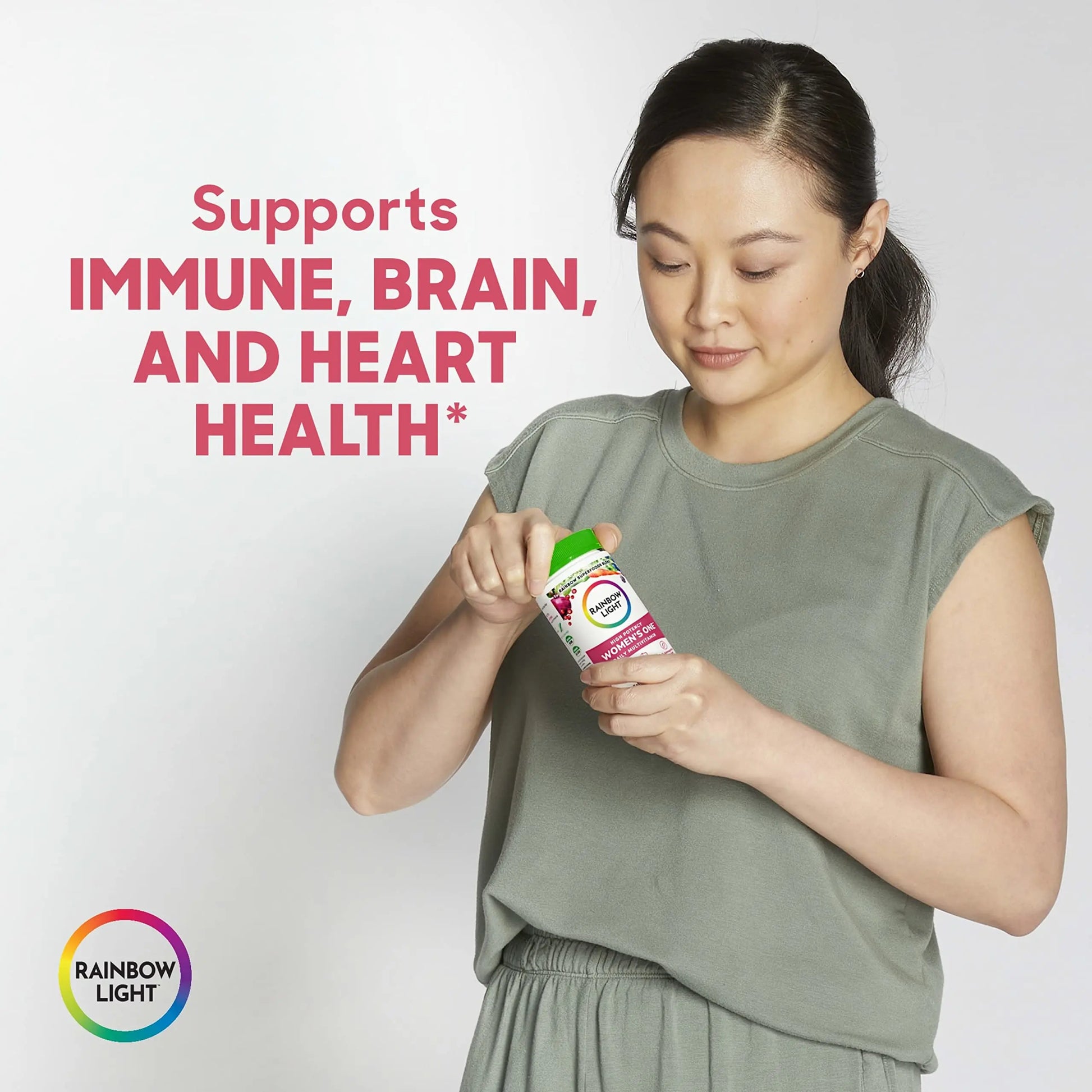 Rainbow Light Womens One High-Potency Daily Multivitamin, Womens Multivitamin Provide Rainbow Light Au supplements