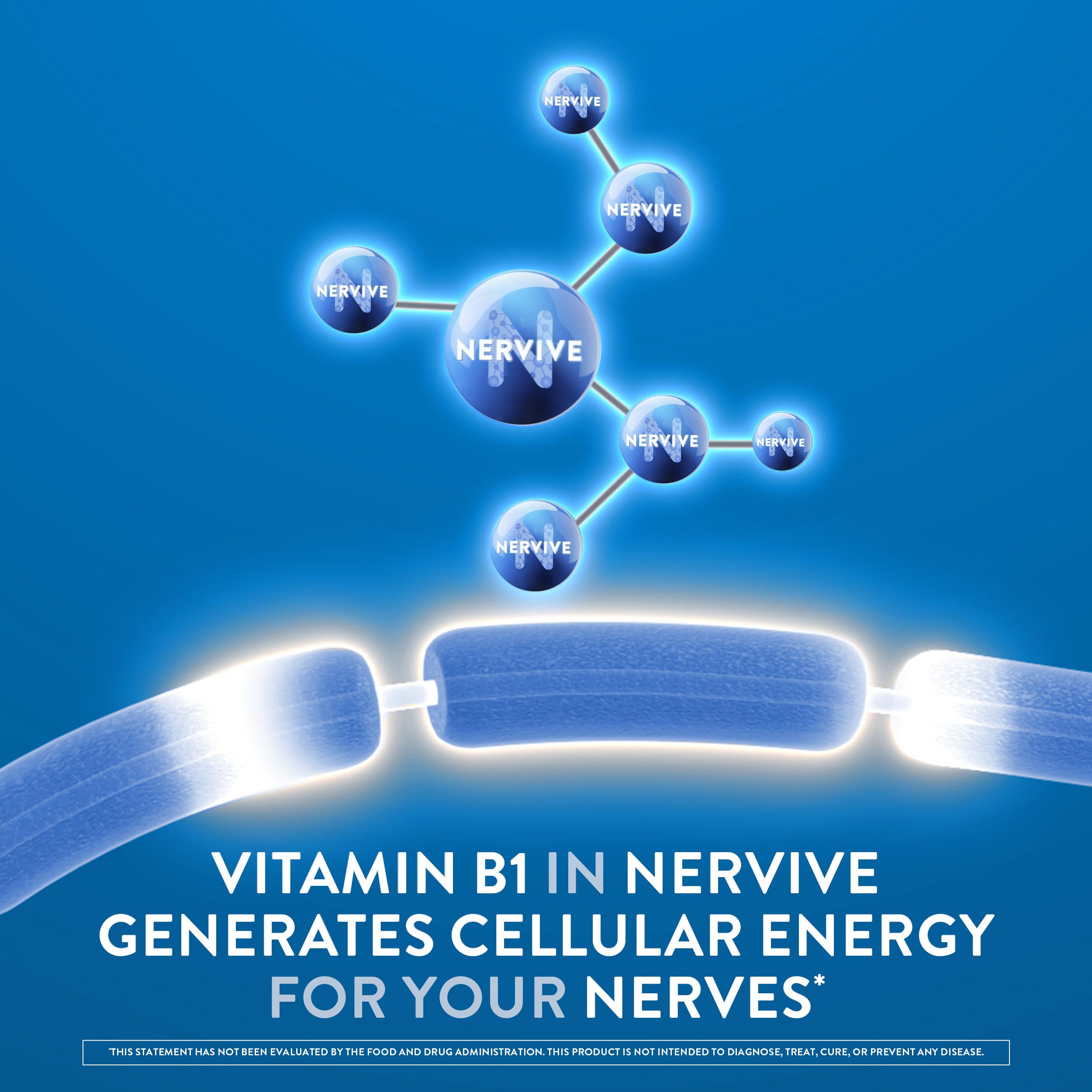 Nervive Nerve Health, Alpha Lipoic Acid, Fortify Nerve Health, Healthy Nerve Function, Healthy Blood Circulation, Supplement, Tablet, 60 Tablets Nervive Au supplements
