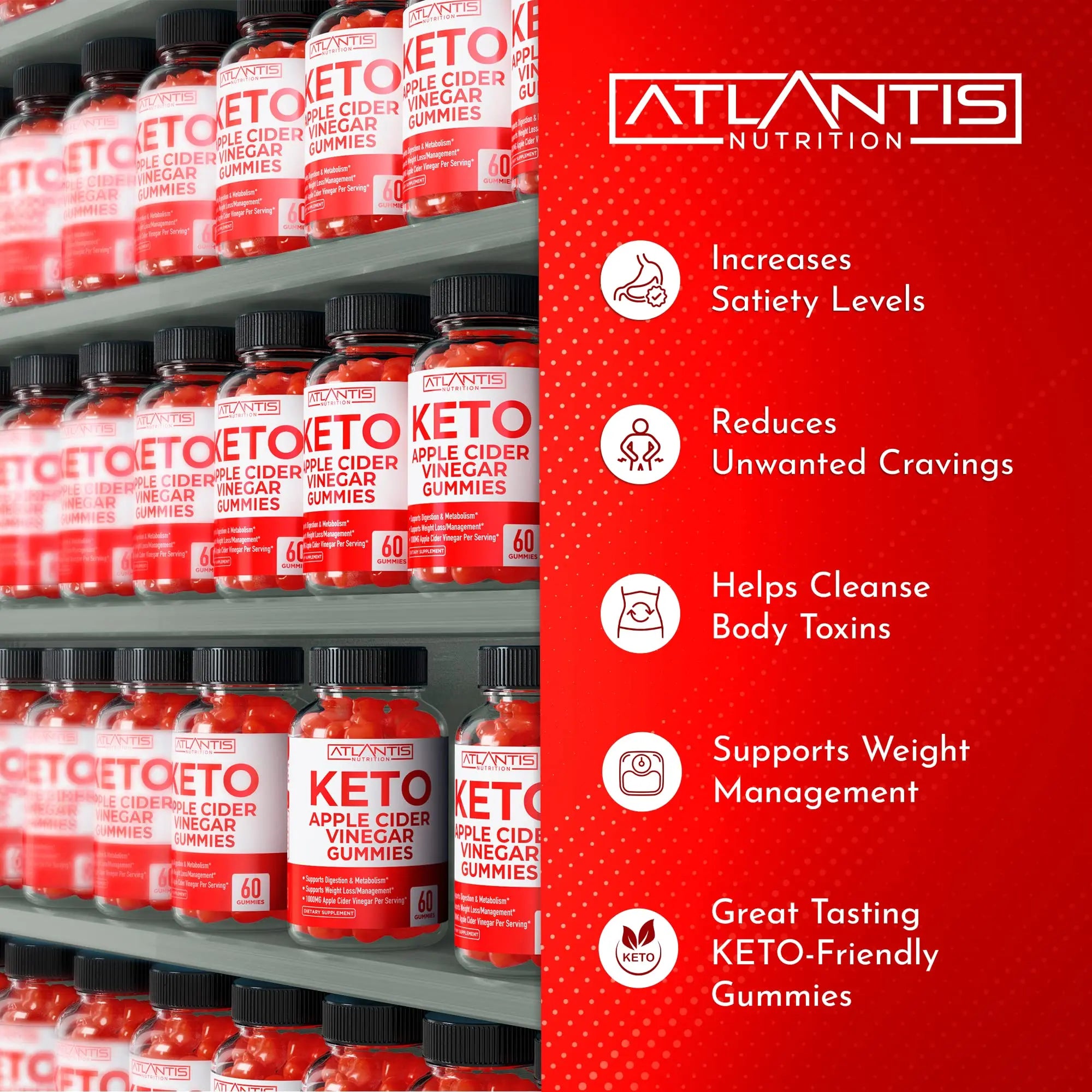 Keto ACV Gummies for Weight Loss - Apple Cider Vinegar Keto ACV Gummies Formulated Atlantis Nutrition Au supplements
