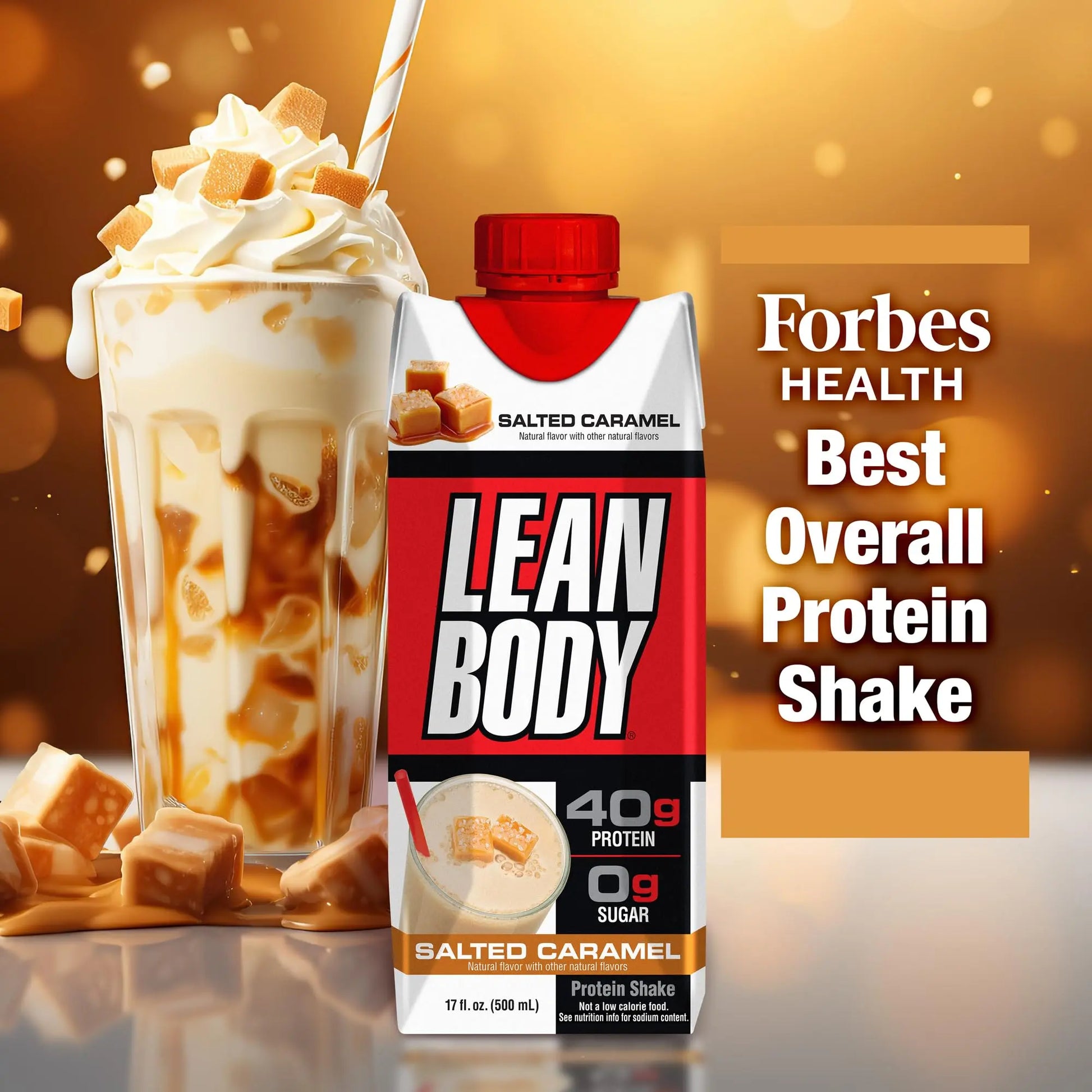 Lean Body Ready-to-Drink Salted Caramel Protein Shake, 40g Protein, Whey Blend Labrada Au supplements