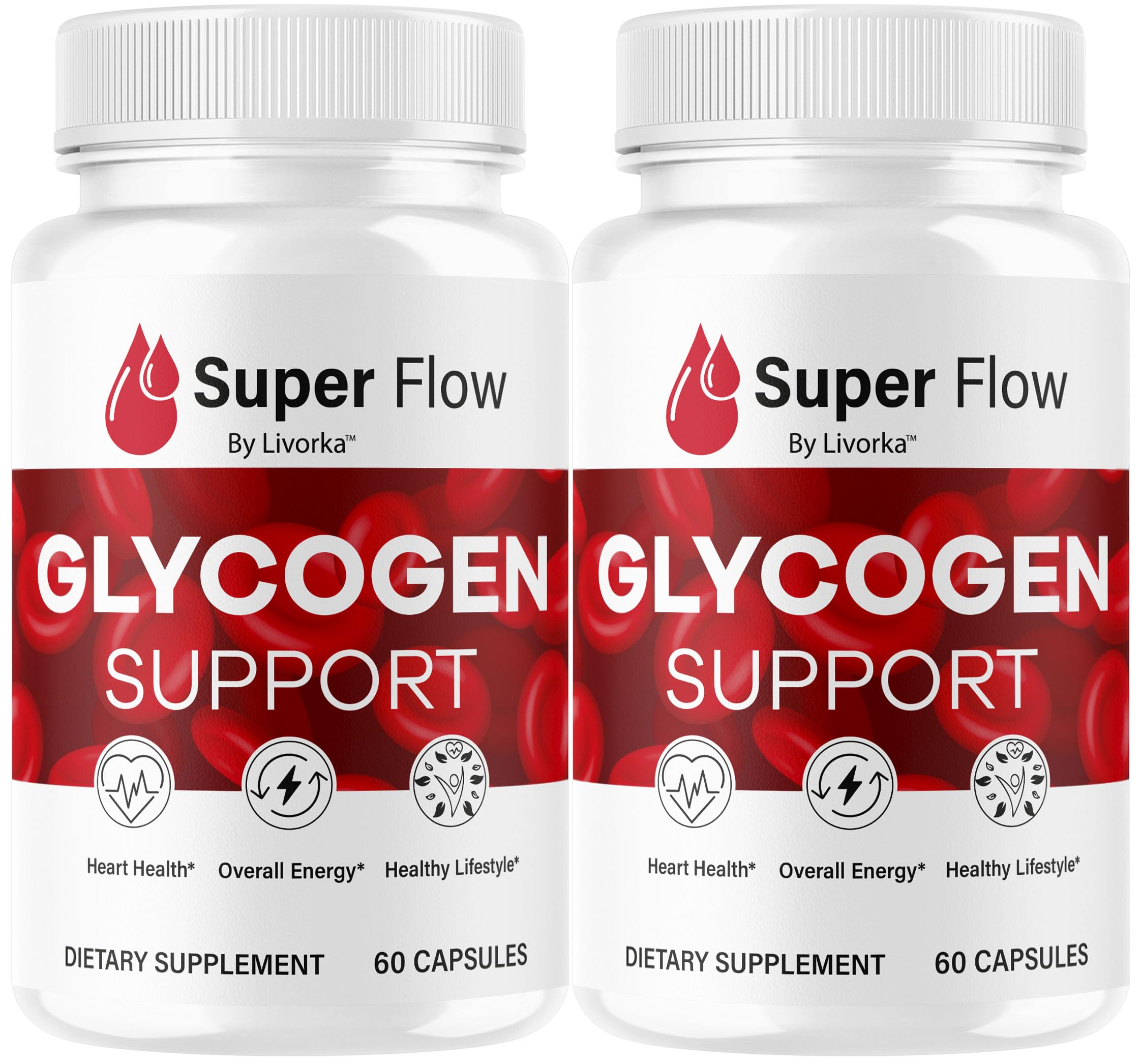 (2 Pack) Super Flow Glycogen Capsules - Official SuperFlow Advanced Glycogen Support Pills - Maximum Strength, Natural Formula Vitamins for Overall Health & Wellness Reviews, 120 Capsules for 2 Months LIVORKA Au supplements