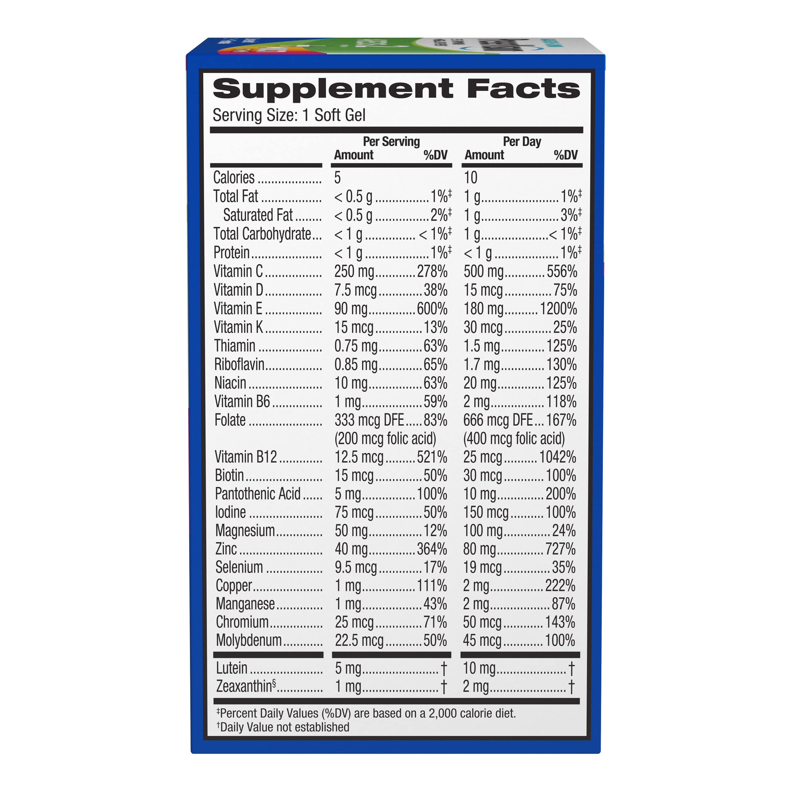 PreserVision AREDS 2 + Multivitamin, #1 Eye Doctor Recommended Brand, 2-in-1 Eye Vitamin with Lutein, Zeaxanthin, Zinc, and Vitamin C, D & E, 100 Softgels PreserVision Au supplements