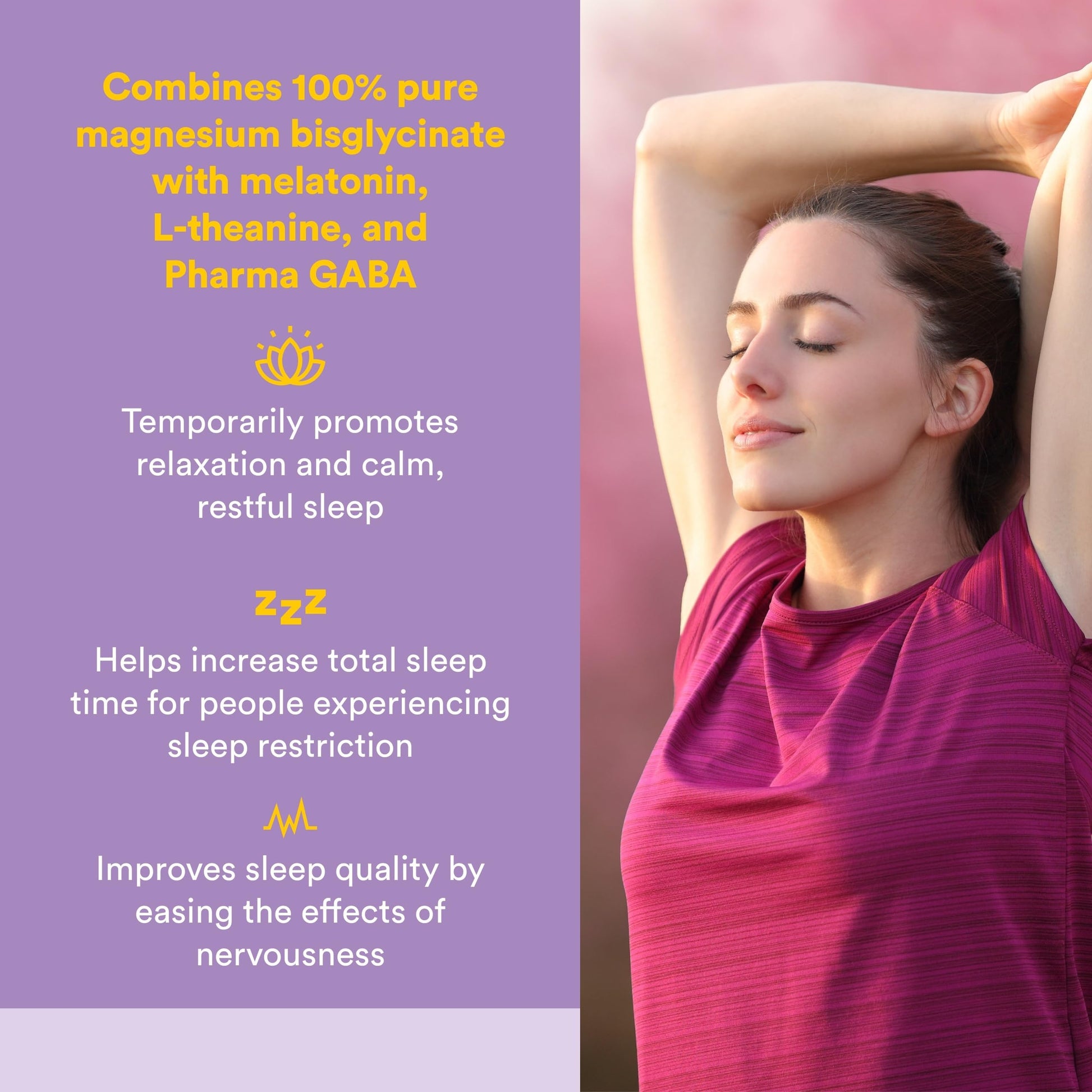 Natural Factors Stress-Relax Nighttime Magnesium Bisglycinate - Supports Sleep & Relaxation* - with Melatonin, L-Theanine & GABA - Tropical Flavor - 4.23 oz Natural Factors Au supplements