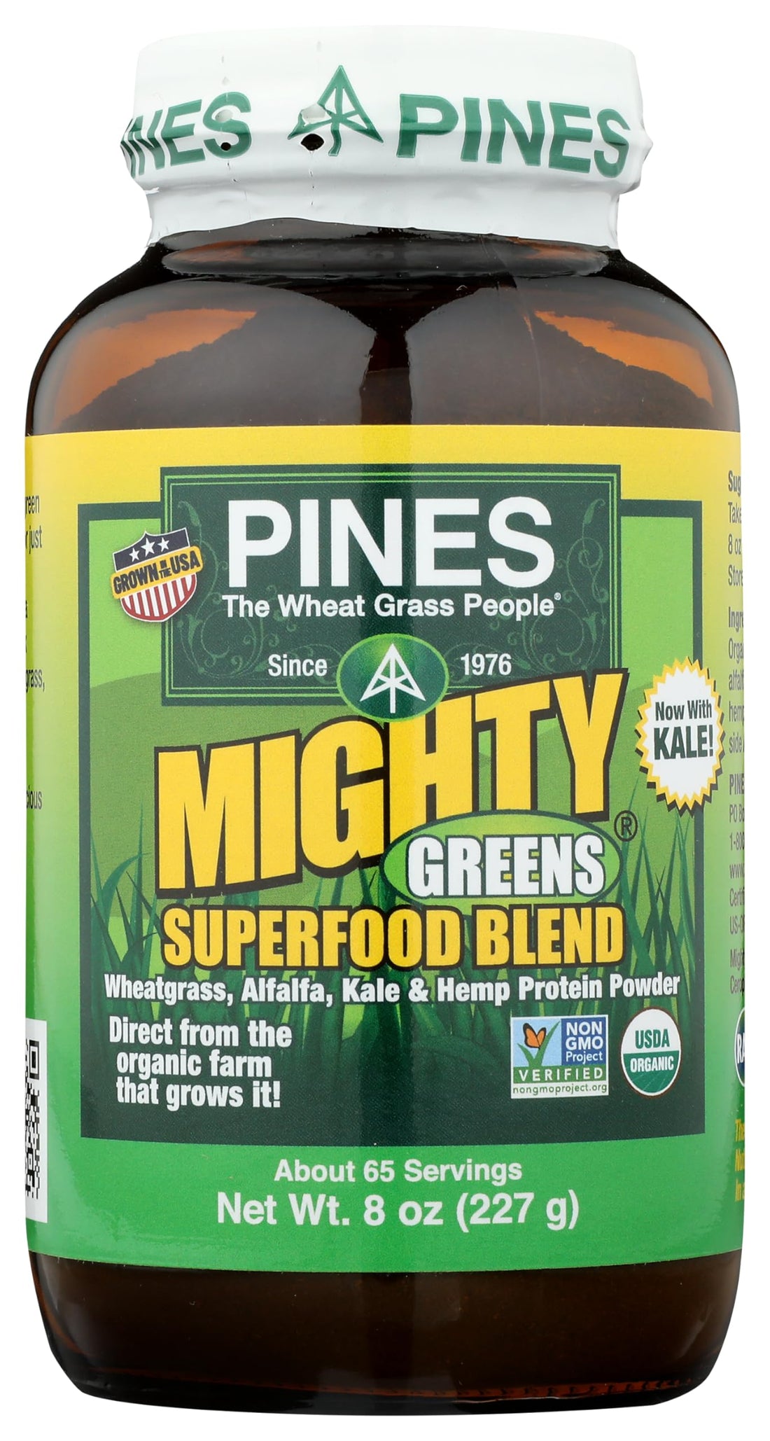 Pines Organic Mighty Greens Superfood Blend, 8 Ounce Pines Au supplements
