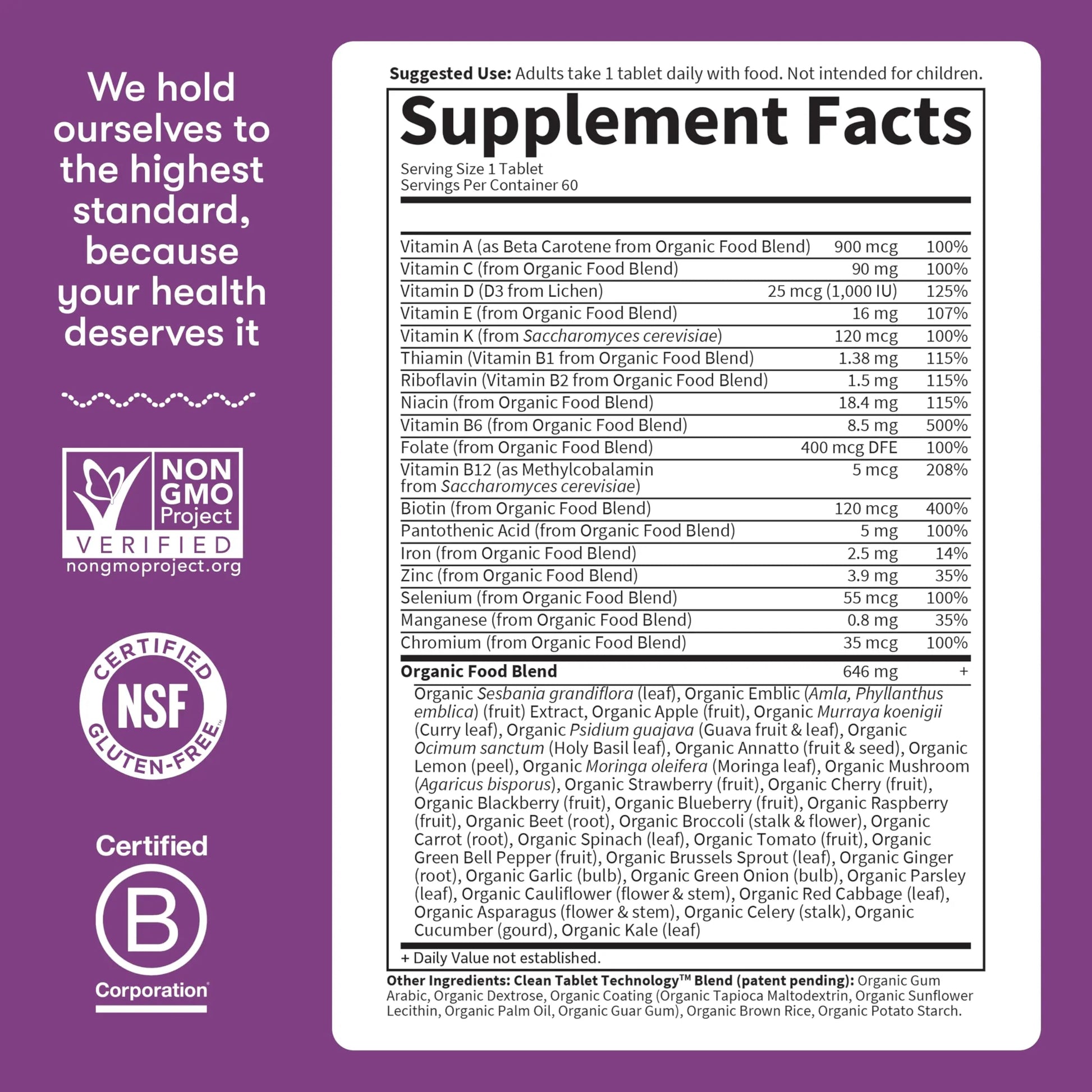 Garden of Life Organics Multivitamin for Women - Women's Once Daily Multi - Whole Food Multi with Iron, Biotin, Vegan Organic Womens Multivitamin Garden of Life Au supplements