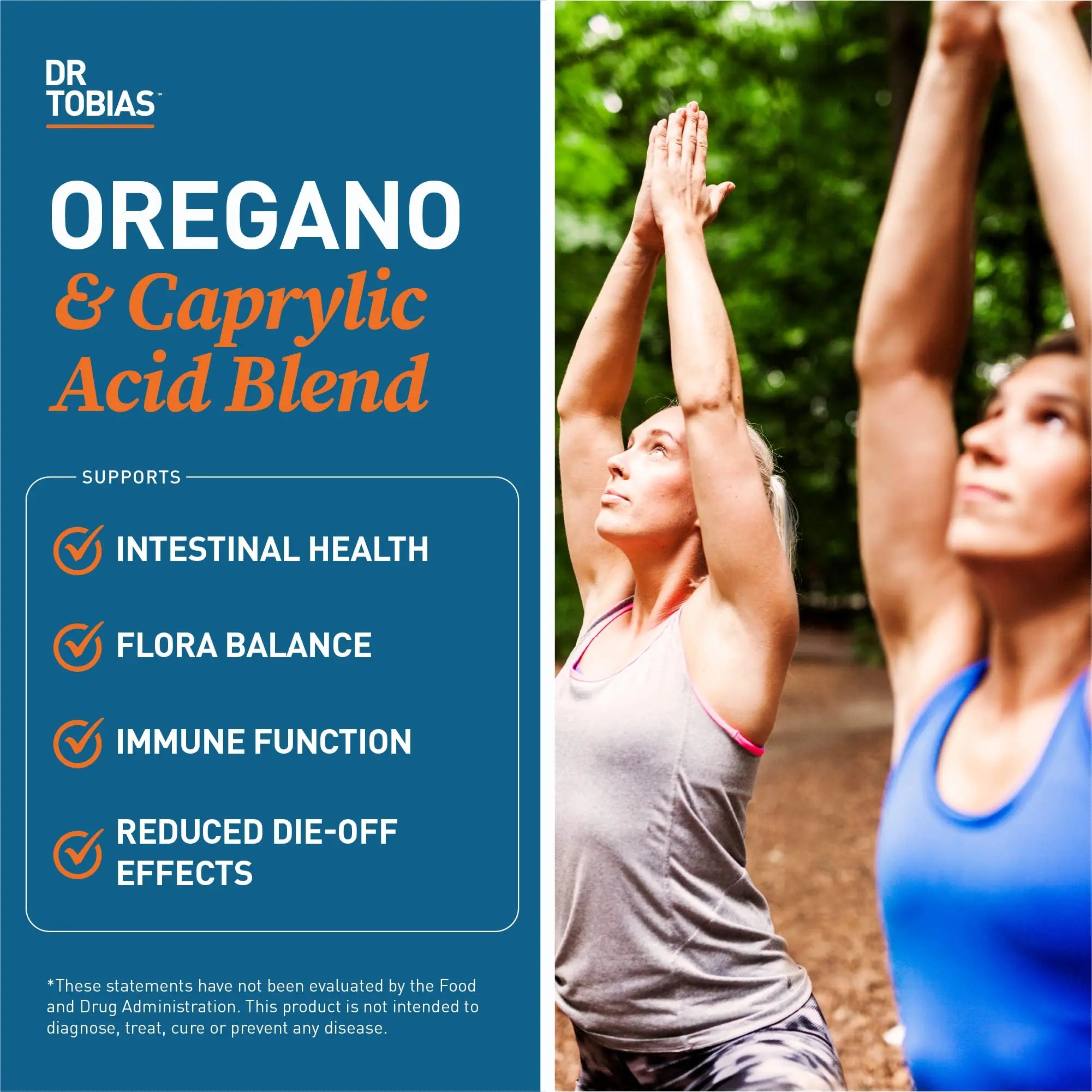 Dr. Tobias Lung Health and Oregano & Caprylic Acid Blend, Supports Lung Cleanse & Detox, Intestinal Health, Immune Support with Prebiotics & Herbs for Women & Men Dr. Tobias Au supplements