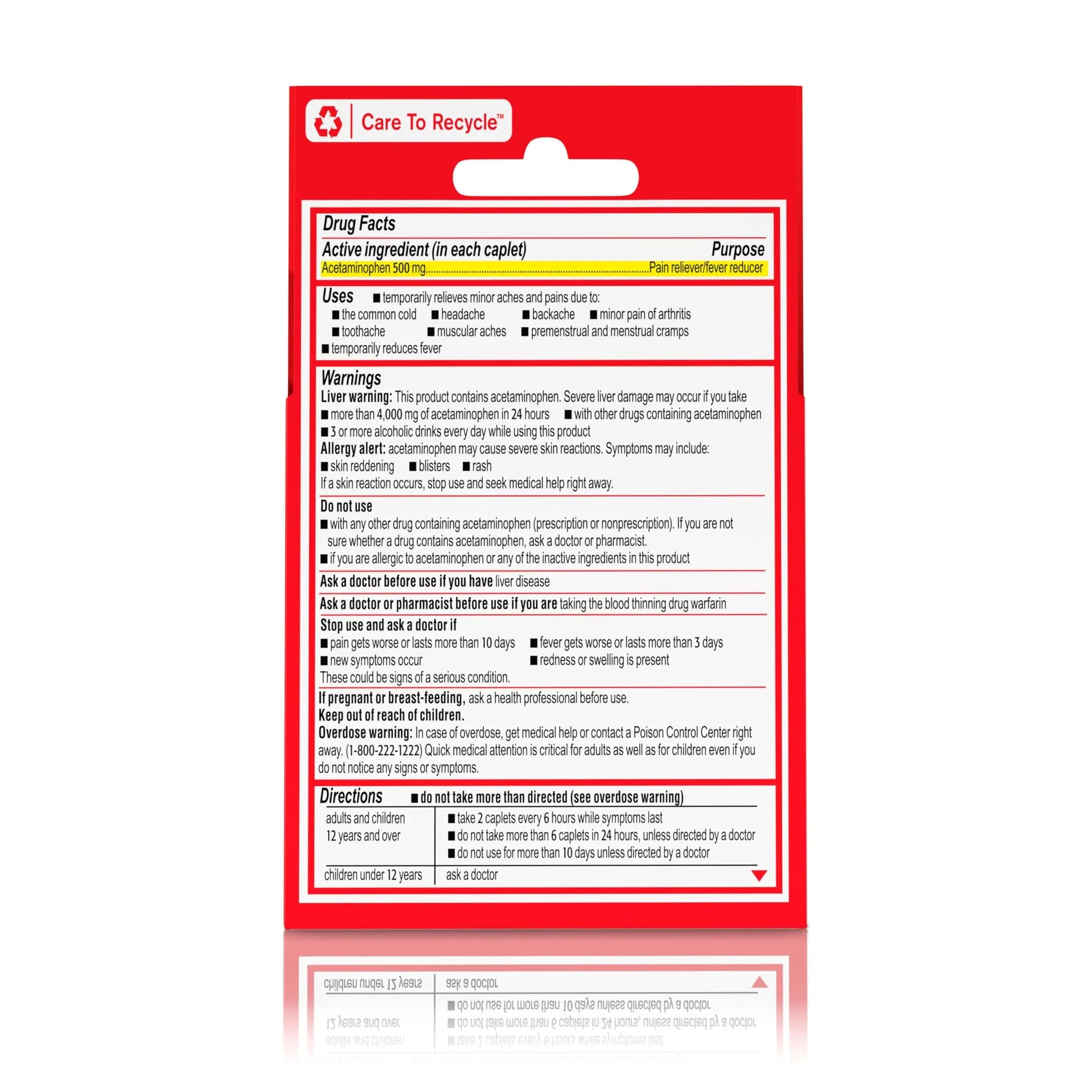 Tylenol Extra Strength 500 mg Acetaminophen Caplets, Pain Reliever & Fever Reducer, Acetaminophen for Minor Arthritis Pain, Headache, Backache & Menstrual Pain Relief, Travel Size, 6 Ct Tylenol Au supplements