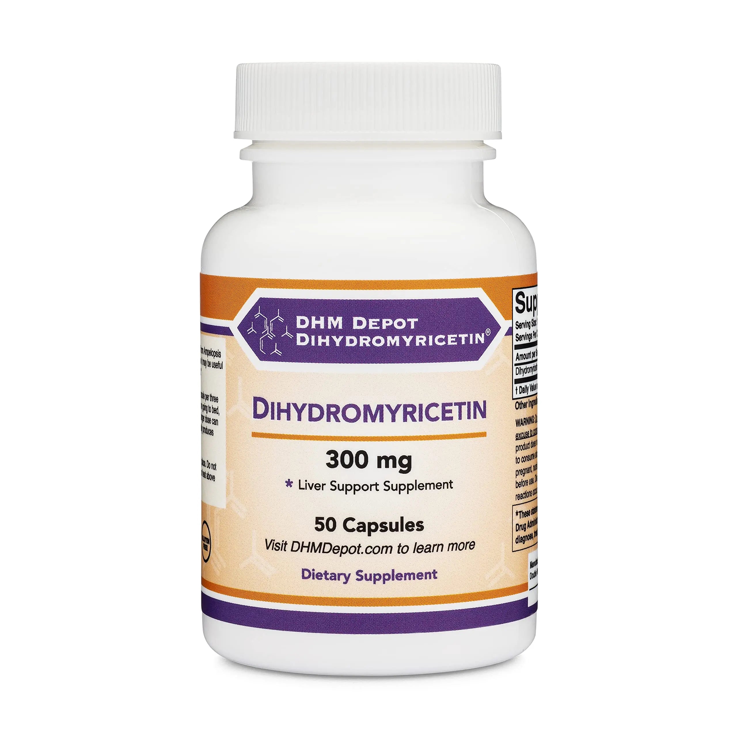 Dihydromyricetin (DHM) 50 Capsules, 300mg, Liver Support Supplement (Third Party Double Wood Supplements Au supplements