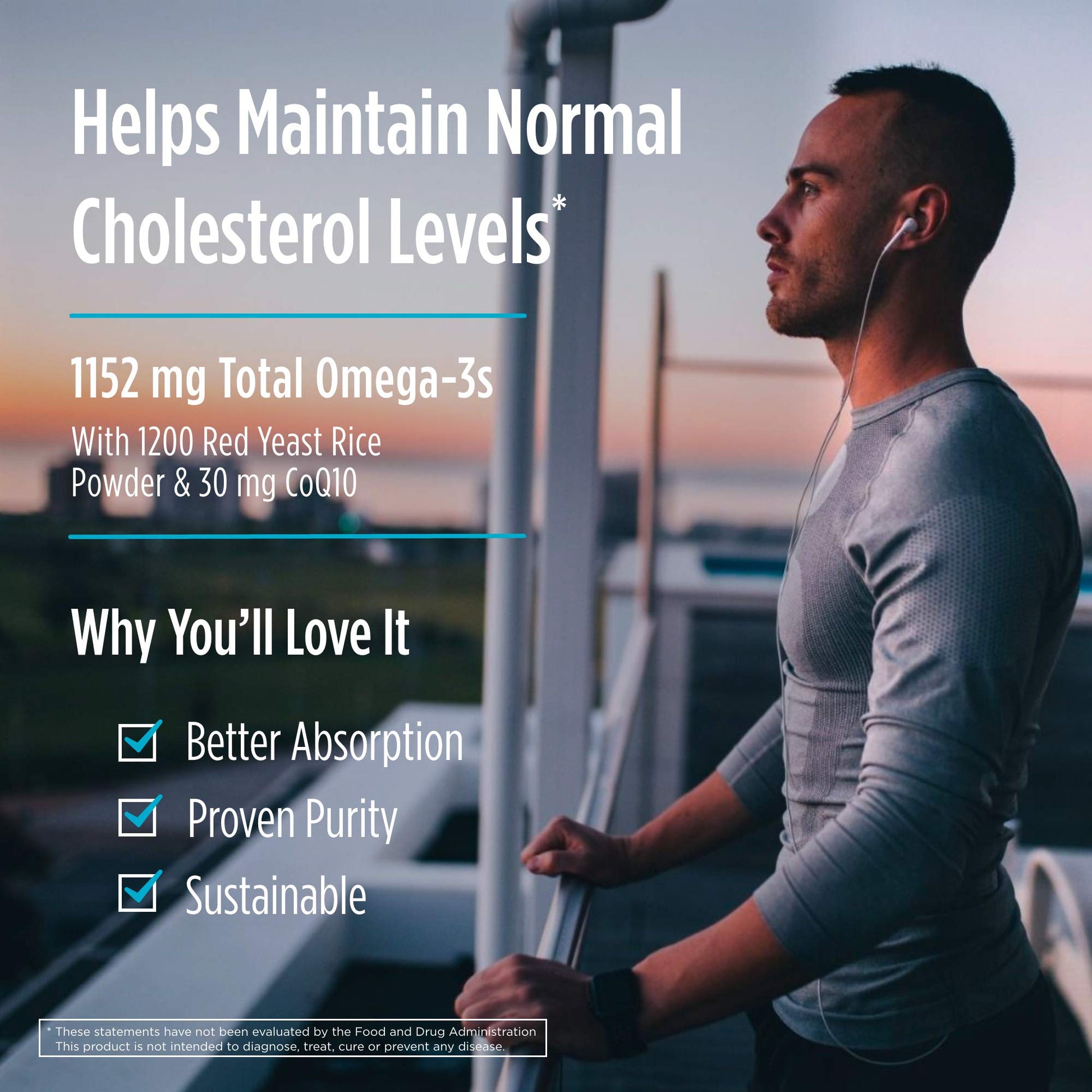 Nordic Naturals Cholesterol Support, Lemon - 60 Soft Gels - 975 Omega-3 + Red Yeast Rice & CoQ10 - Normal Cholesterol, Antioxidant Support - EPA & DHA - Non-GMO - 20 Servings Nordic Naturals Au supplements