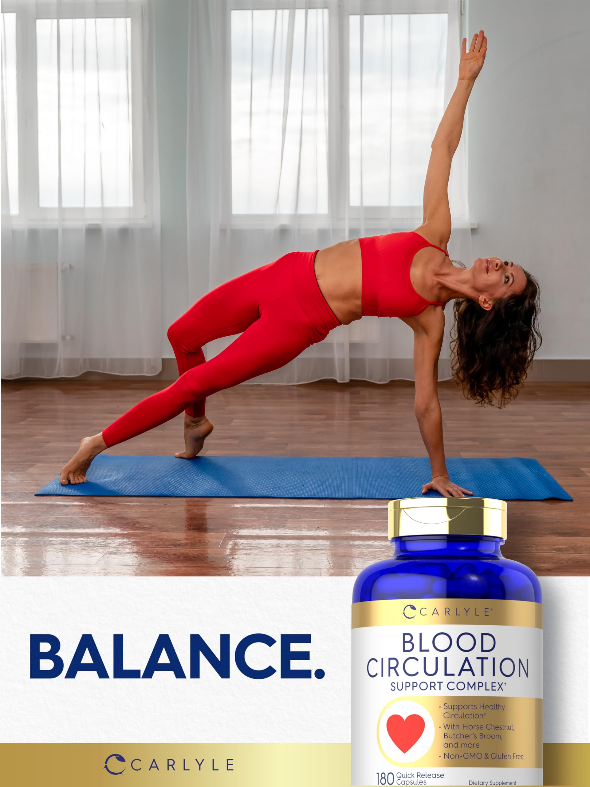 Carlyle Blood Circulation Supplement | 180 Capsules | Supports Healthy Circulation | Non-GMO, Gluten Free Carlyle Au supplements