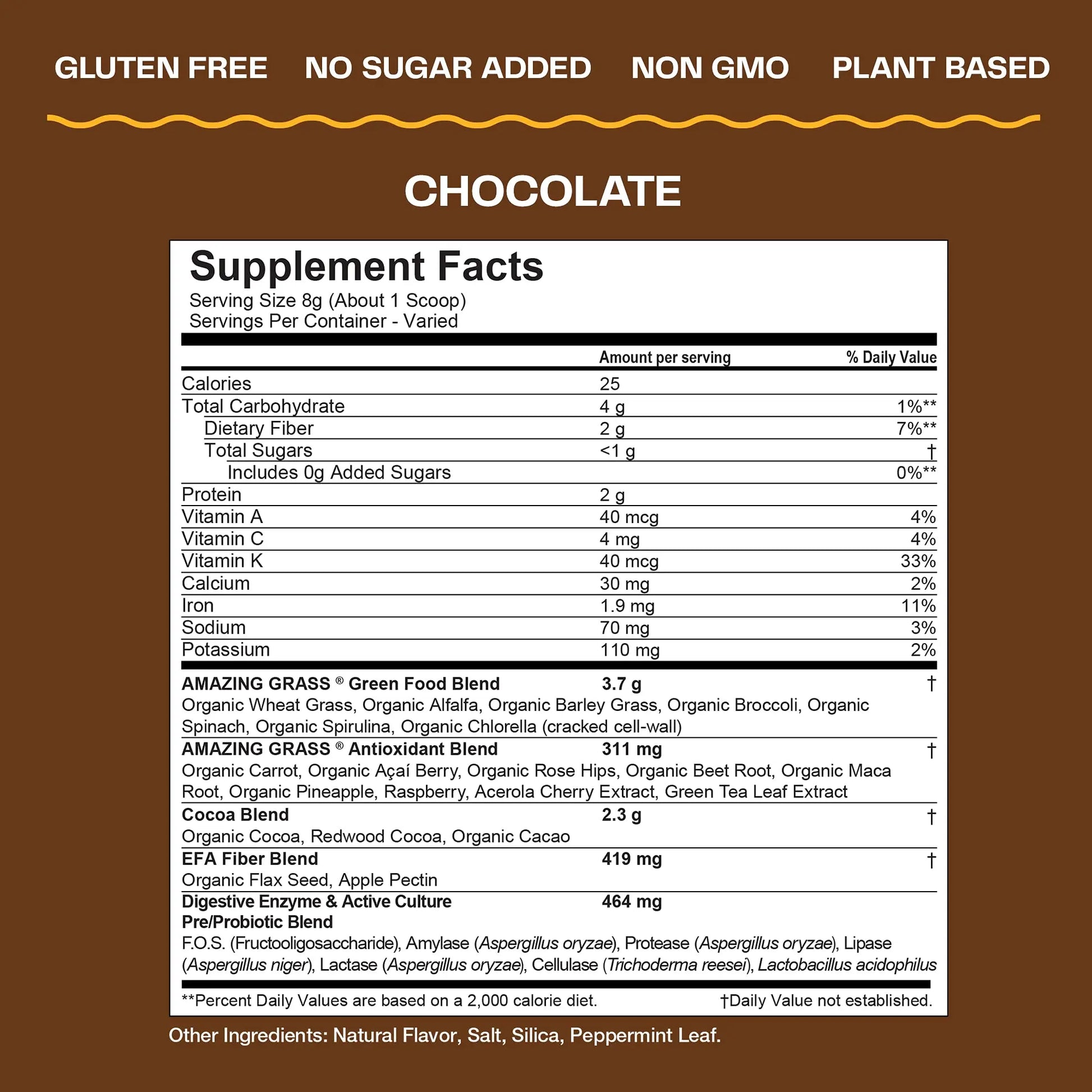 Amazing Grass Greens Blend Superfood: Super Greens Powder Smoothie Amazing Grass Au supplements