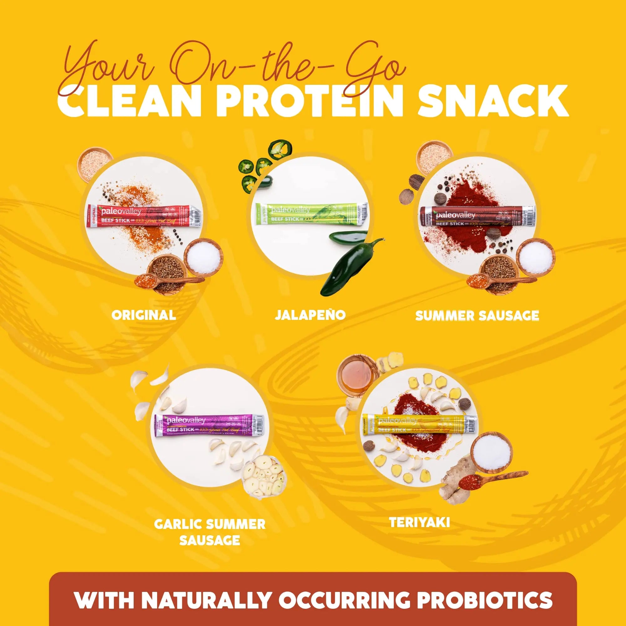 Paleovalley 100% Grass Fed Teriyaki Beef Sticks - Delicious Gluten Free Beef Snack - High Protein Keto Friendly Paleovalley Au supplements
