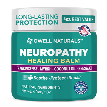 OWELL NATURALS Neuropathy Healing Balm, Fast Acting, with Frankincense, Myrrh, Coconut Oil & Beeswax, Natural Ingredients – Soothe, Protect & Repair, 4 oz (Pack of 1) Owell Naturals Au supplements