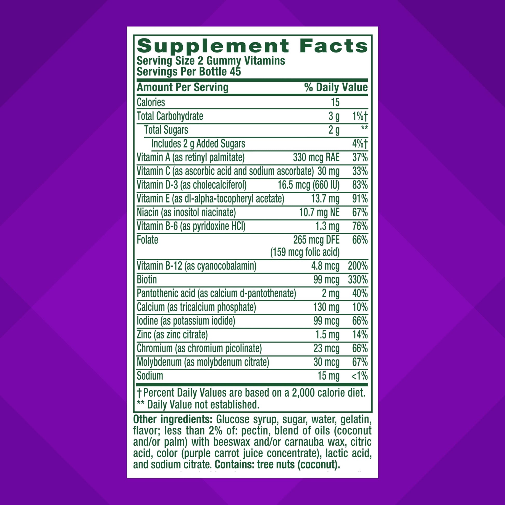 vitafusion GLP-1 Support Multivitamin, Vitamin and Mineral Blend, 15 Essential Nutrients, Citrus Berry Flavor, 90 Count, 45 Day Supply  Vitafusion Au supplements