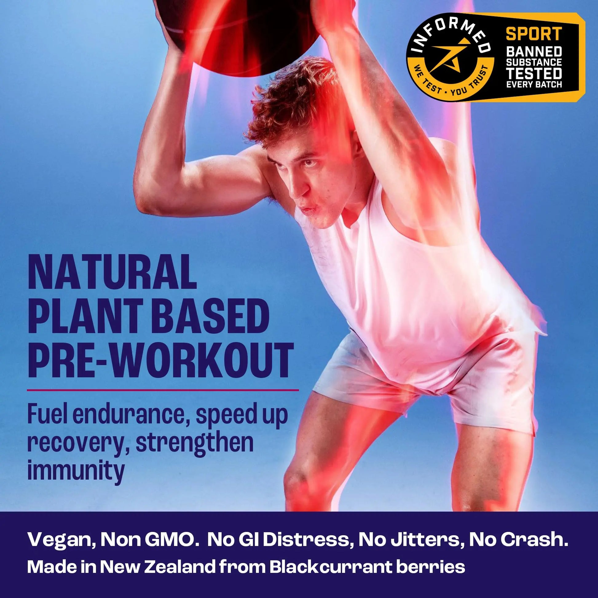 2before Blackcurrant I All Natural Vegan Pre Workout, with 120mg Caffeine I Clean Energy 2before Au supplements