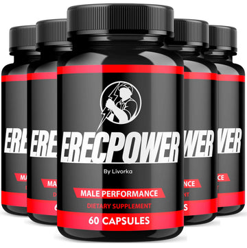 LIVORKA Erecpower Multivitamin Male Performance Capsules for Mens Health, Advanced Formula - 300 Capsules (5 Month Supply) - Pack of 5 LIVORKA Au supplements