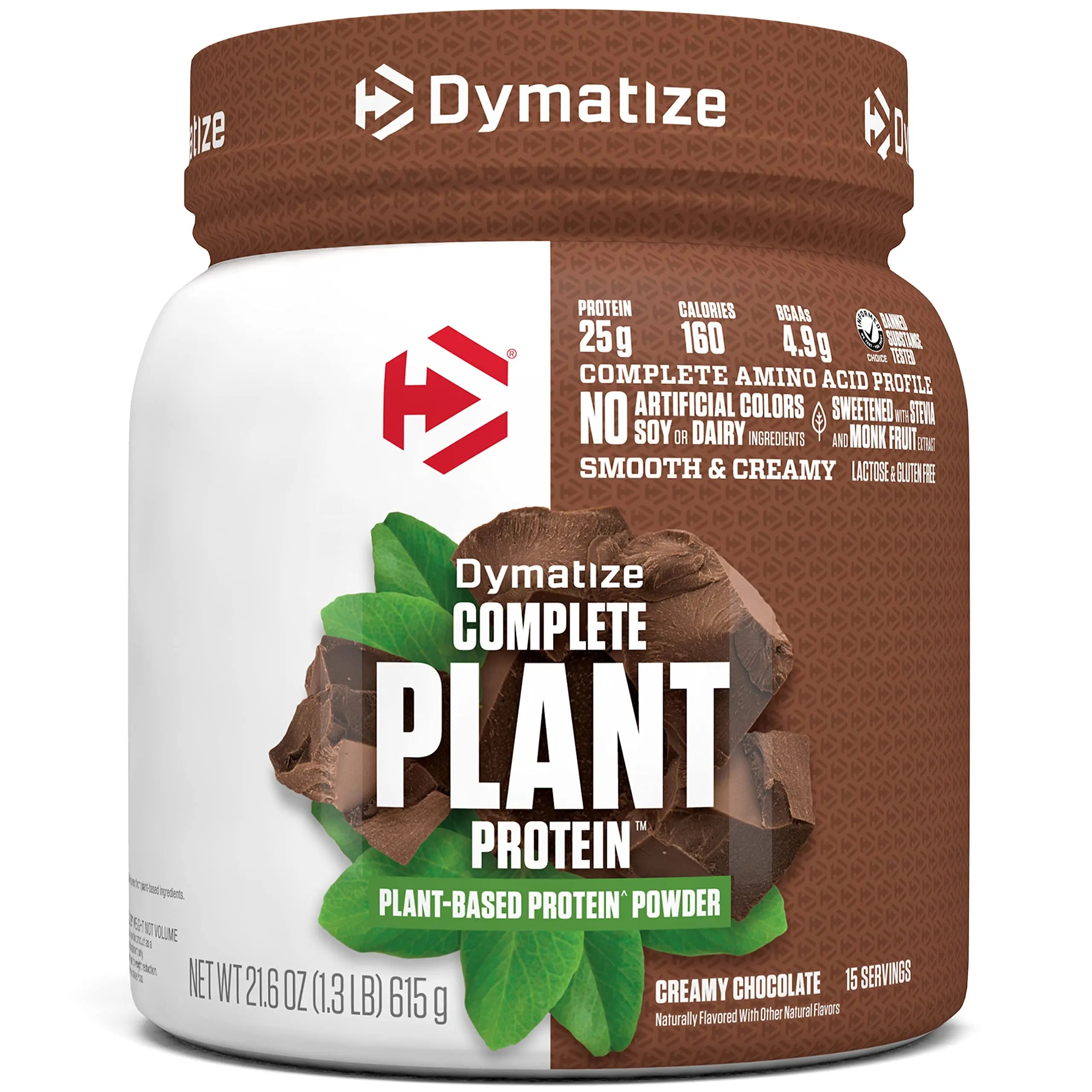 Dymatize Vegan Plant Protein, Creamy Chocolate, 25g Protein, 4.8g BCAAs, Complete Dymatize Au supplements