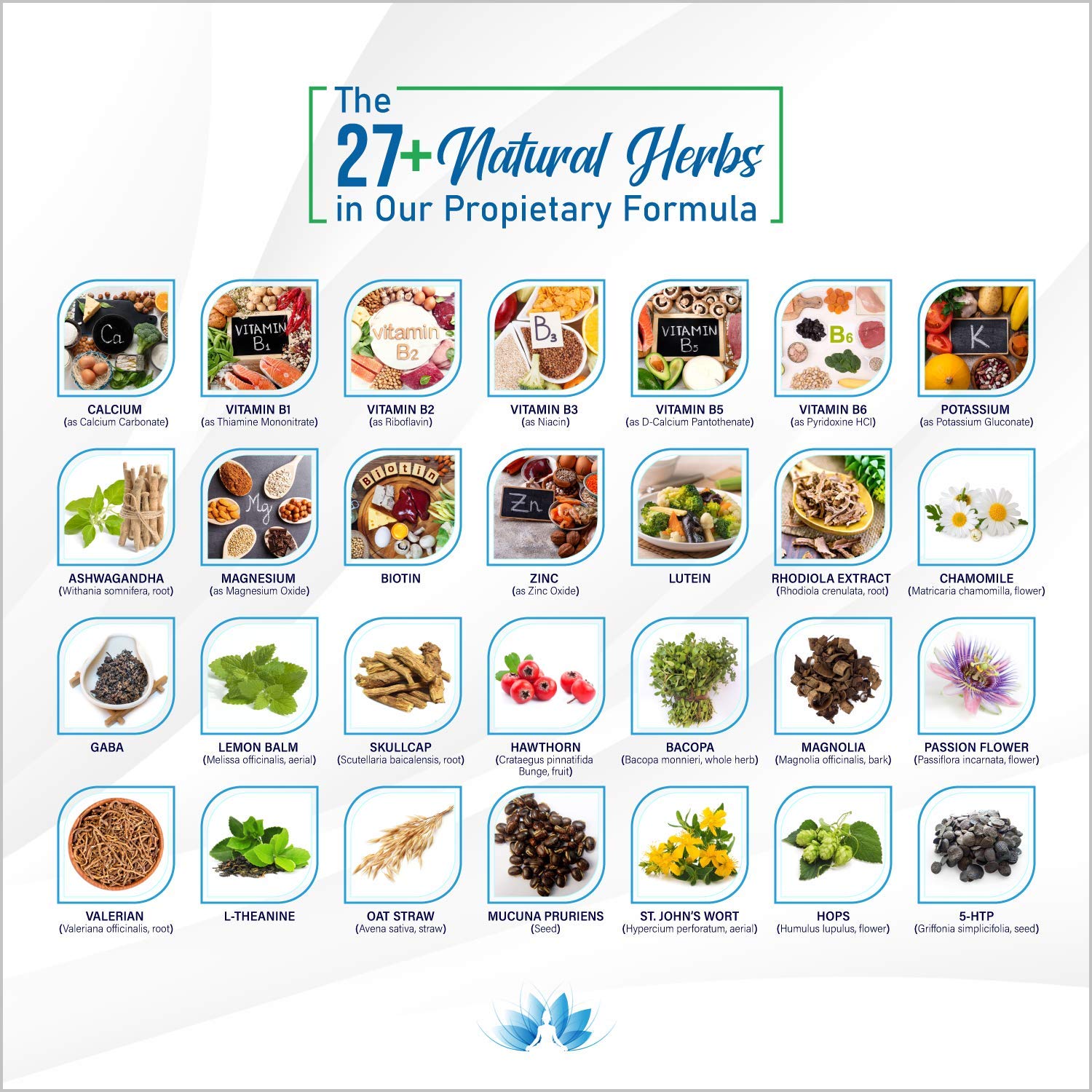 28 in 1 Calm Mood Support Supplement- Natural Happy Pills for Occasional Anxiousness & Stress, Worry feelings, Relaxation, Mental Clarity | Max Sleep & Mood Support for Women & Men|120 Vegan Capsules Rainbow Nutrients, LLC Au supplements