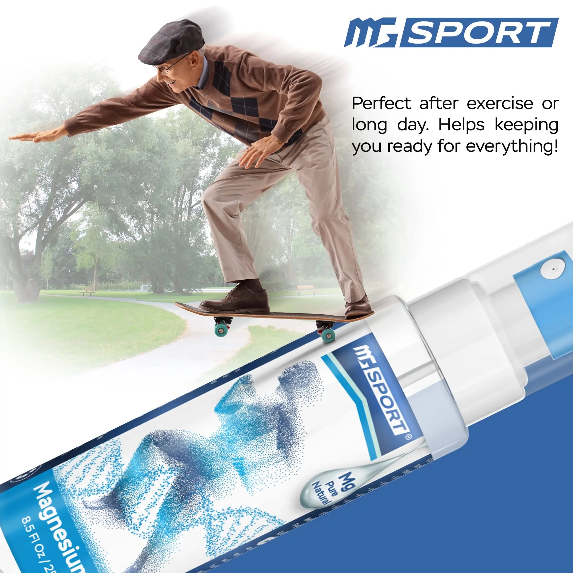 High Absorption Pure Magnesium Oil Spray – 250 ml – 100% Pure Magnesium Chloride MGSPORT Au supplements