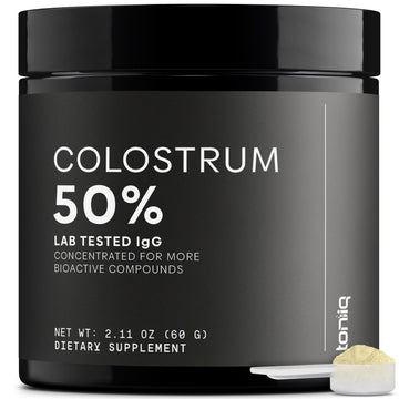 Ultra High Strength Bovine Colostrum Powder - 50% IgG - 2,000mg per Serving - Third Party Tested for Potency - Supports Immune, Gut, and Skin Health - 30 Servings -Premium Bovine Colostrum Supplement Toniiq Au supplements
