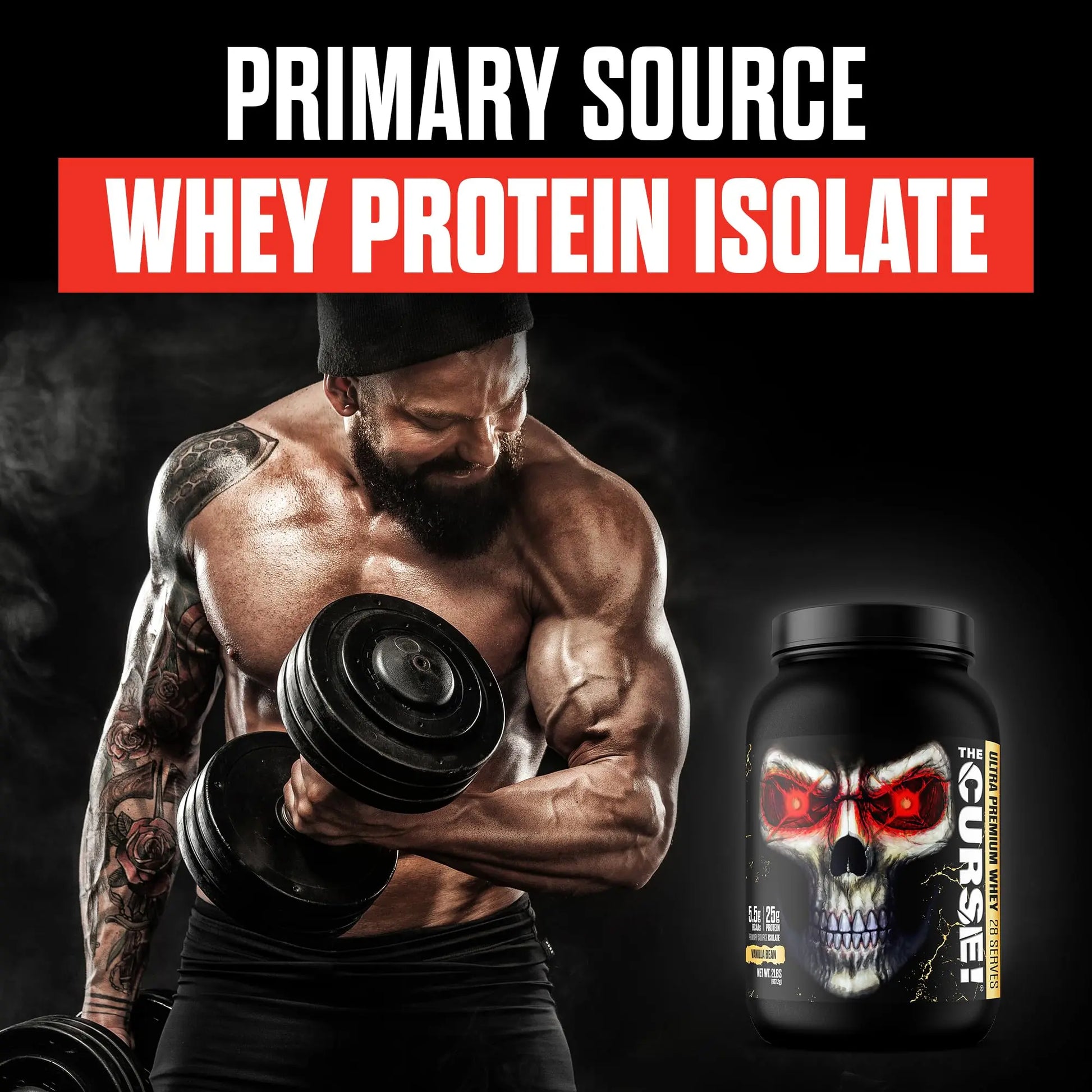 JNX SPORTS The Curse! Ultra Premium Whey Protein Powder Vanilla Bean 2lb | 25g Protein JNX SPORTS Au supplements