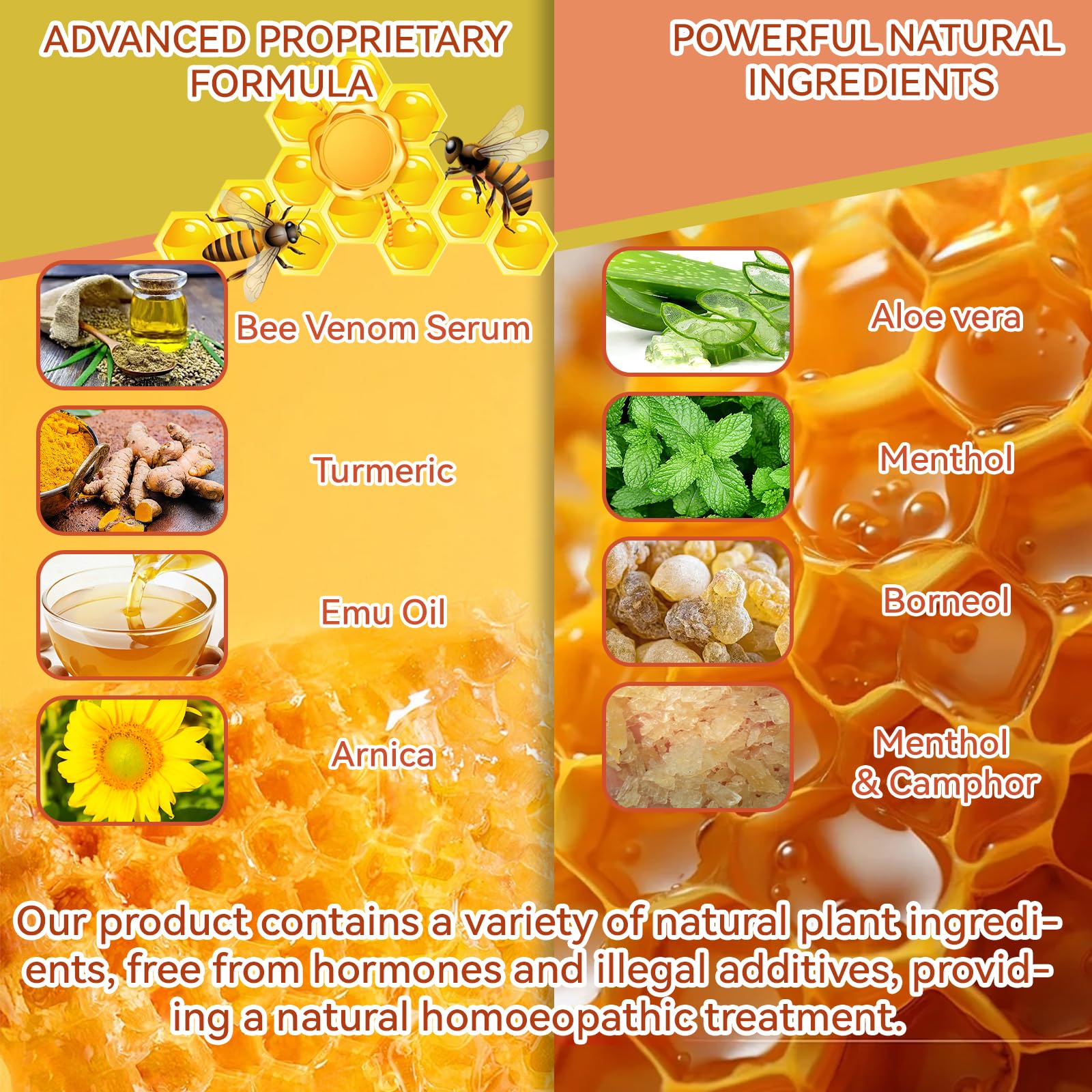 Zealand Bee Venom Professional Serum Treat, Joint & Muscle & Bone Relief Cream Gel- Soothing Effective Relief for Back, Neck, Hand, Foot, Knee, Muscle, Shoulder, Hip, Nerve, Vitamin B6, Aloe Vera, MSM FWNAID MAX Au supplements